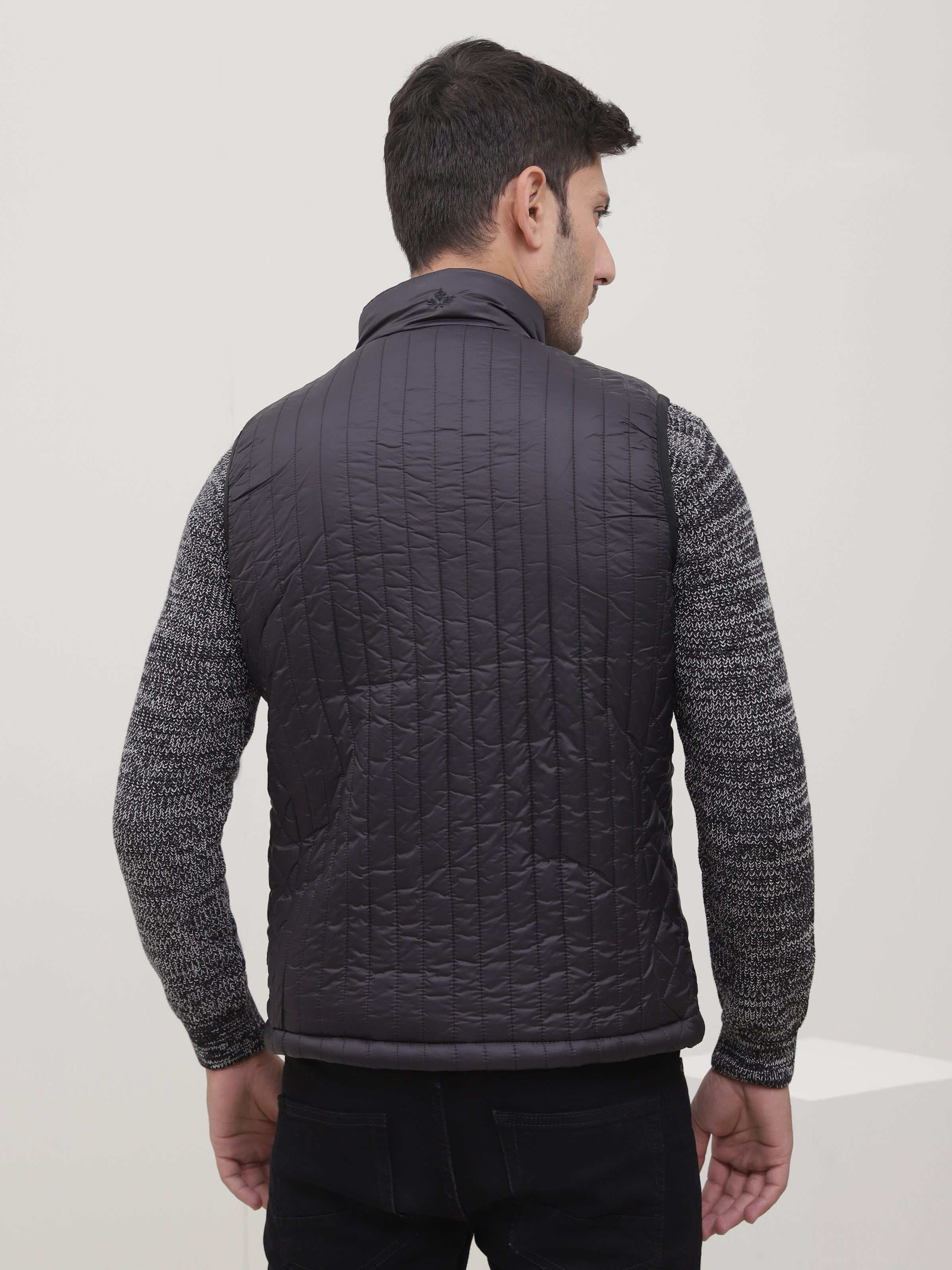 JACKET SLEEVELESS BLACK at Charcoal Clothing