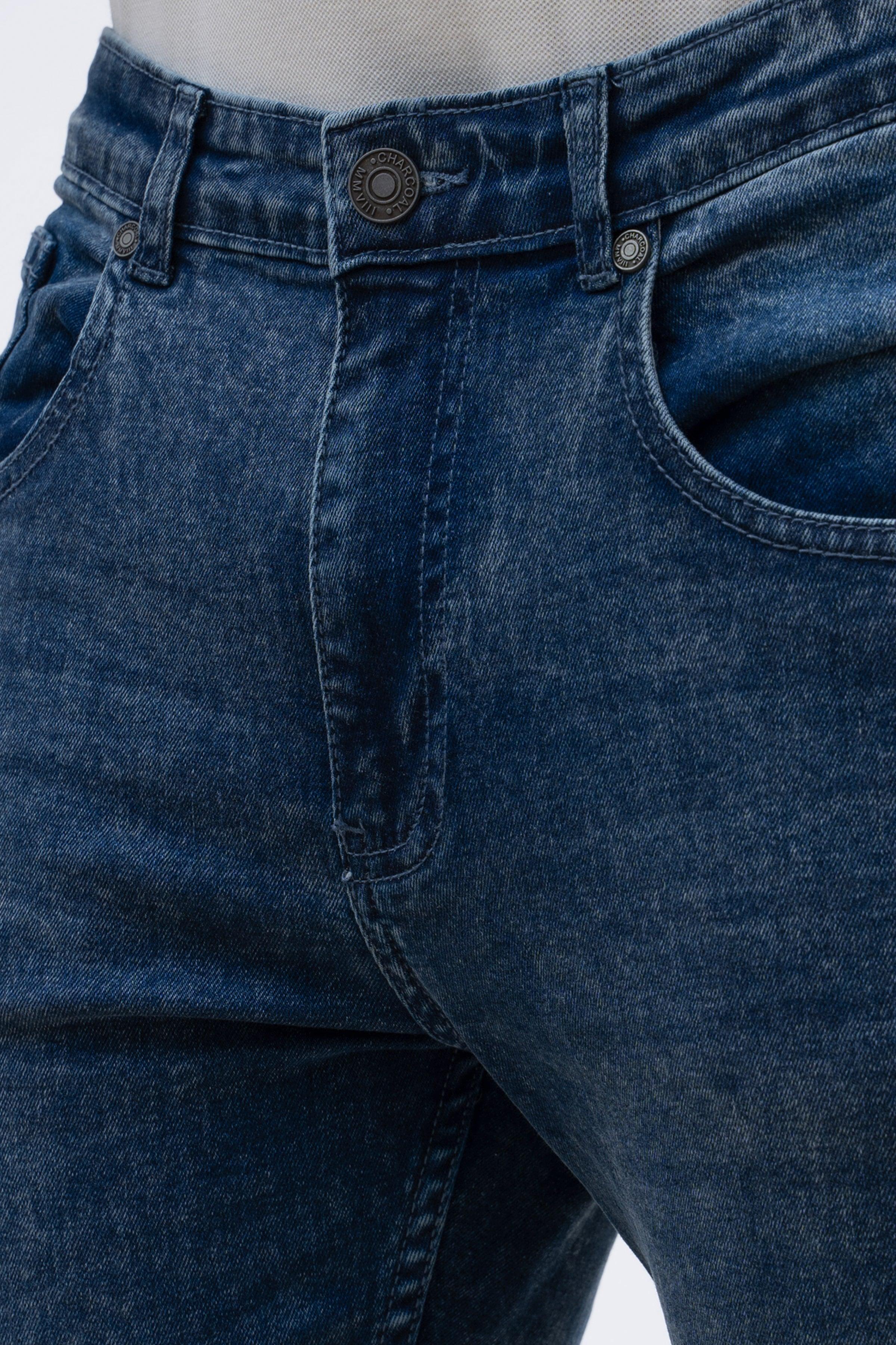 JEAN SKINYY LEG MID BLUE at Charcoal Clothing