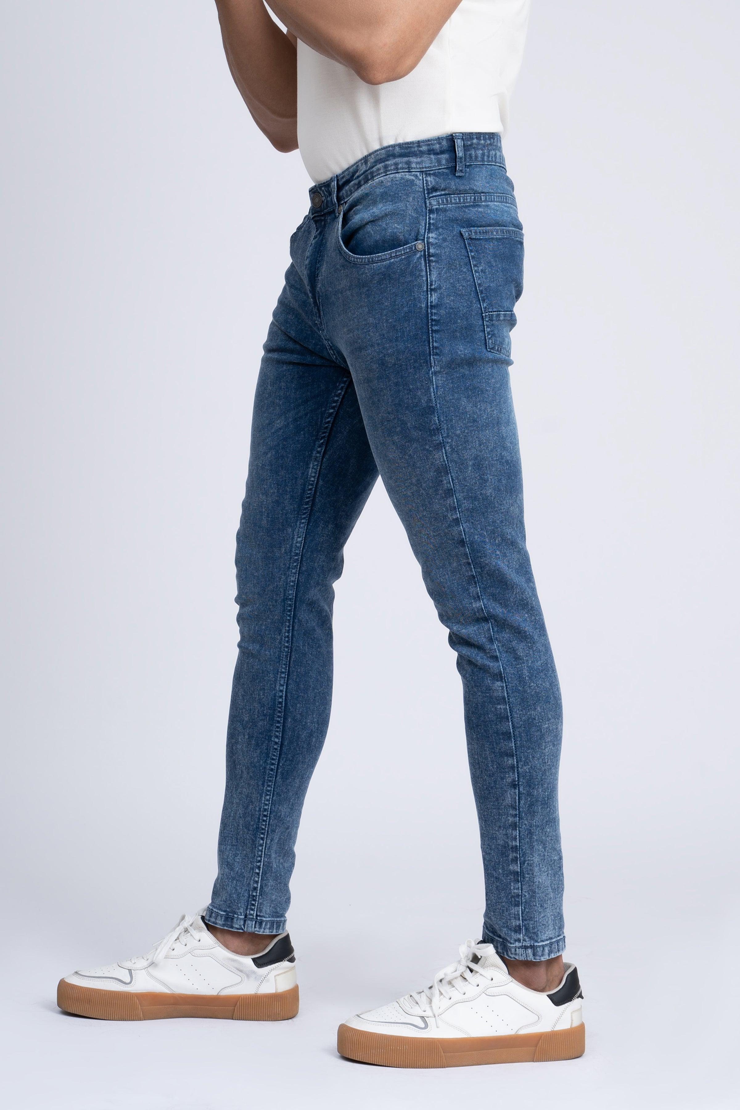 JEAN SKINYY LEG MID BLUE at Charcoal Clothing