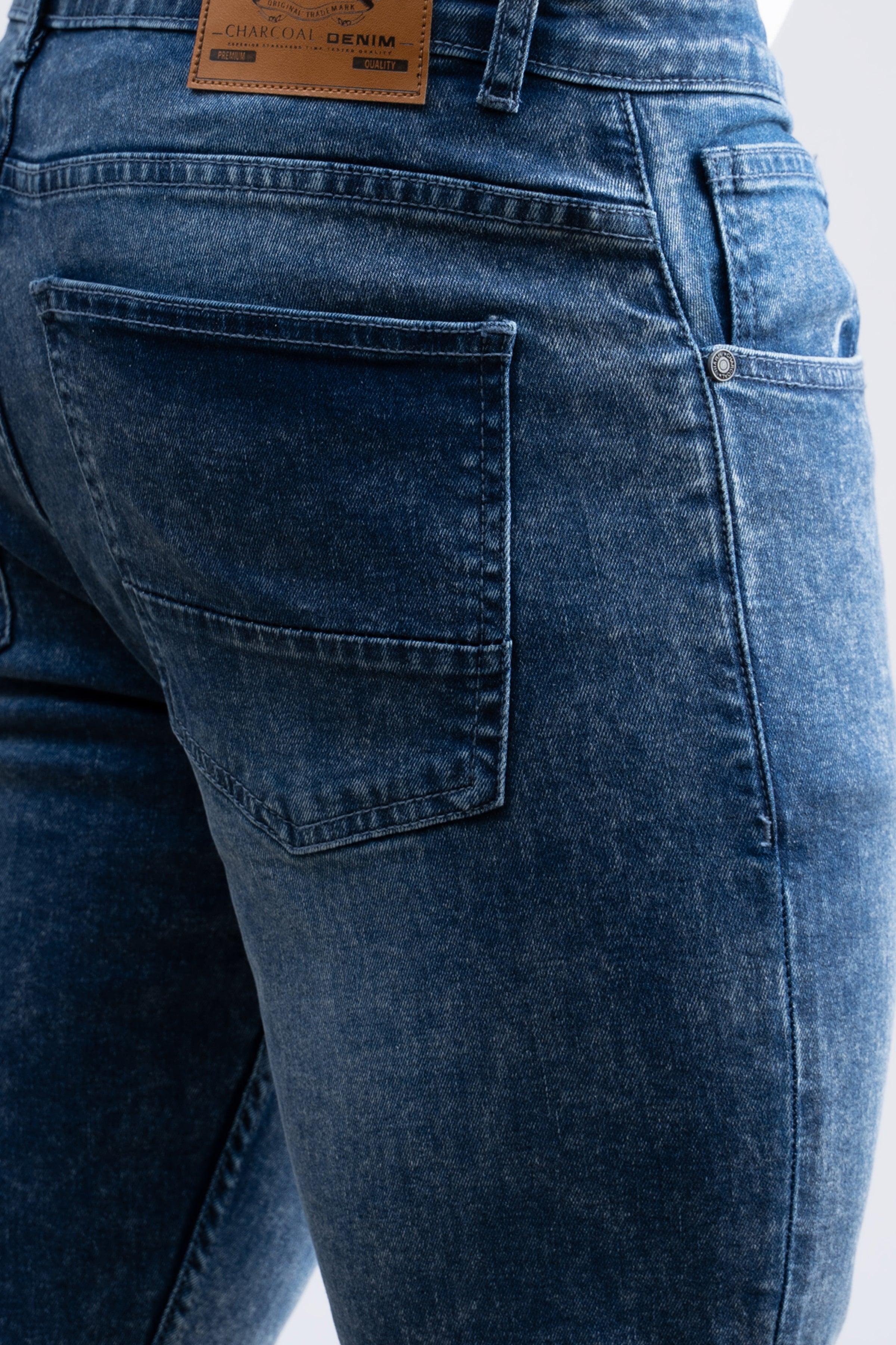 JEAN SKINYY LEG MID BLUE at Charcoal Clothing