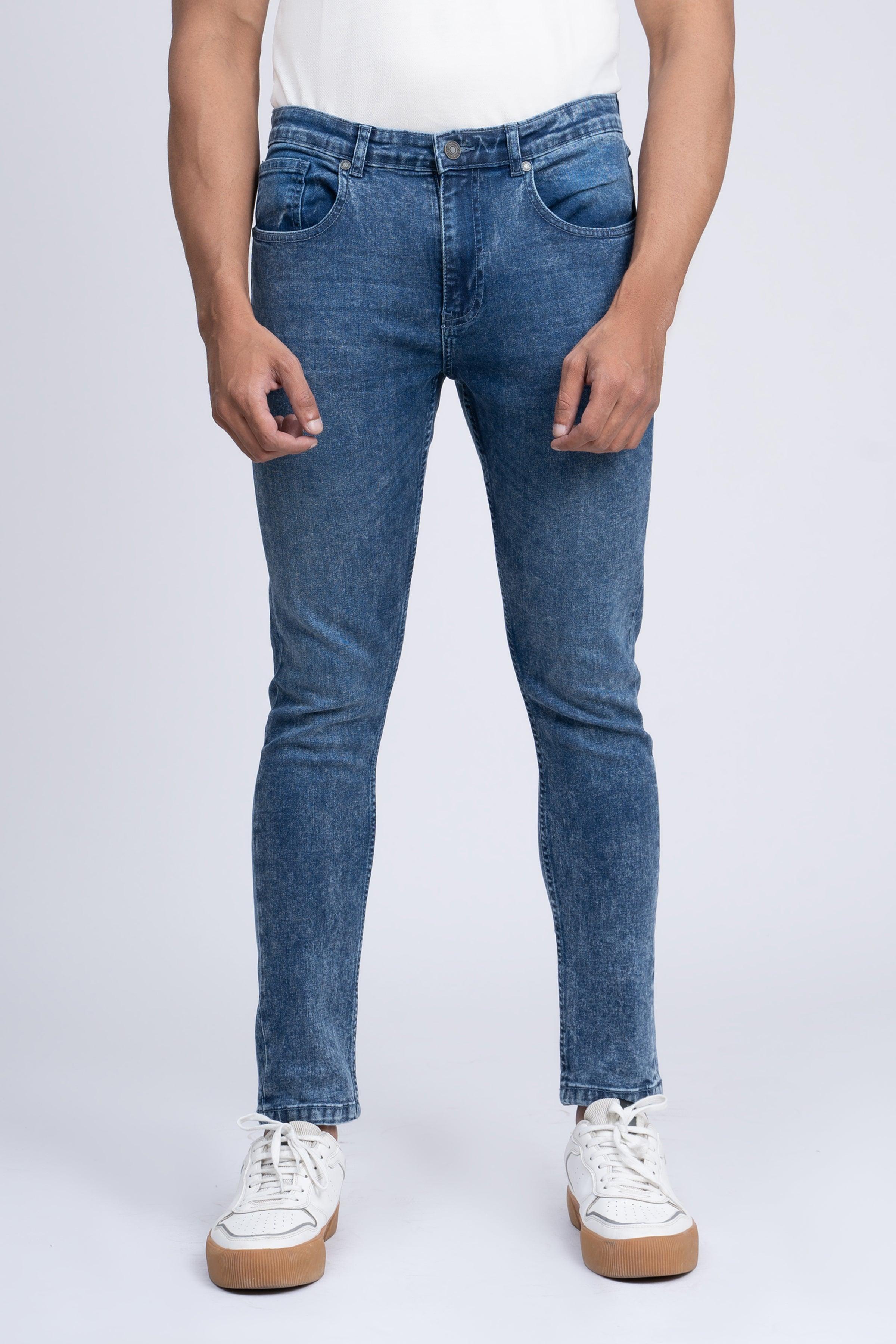 JEAN SKINYY LEG MID BLUE at Charcoal Clothing