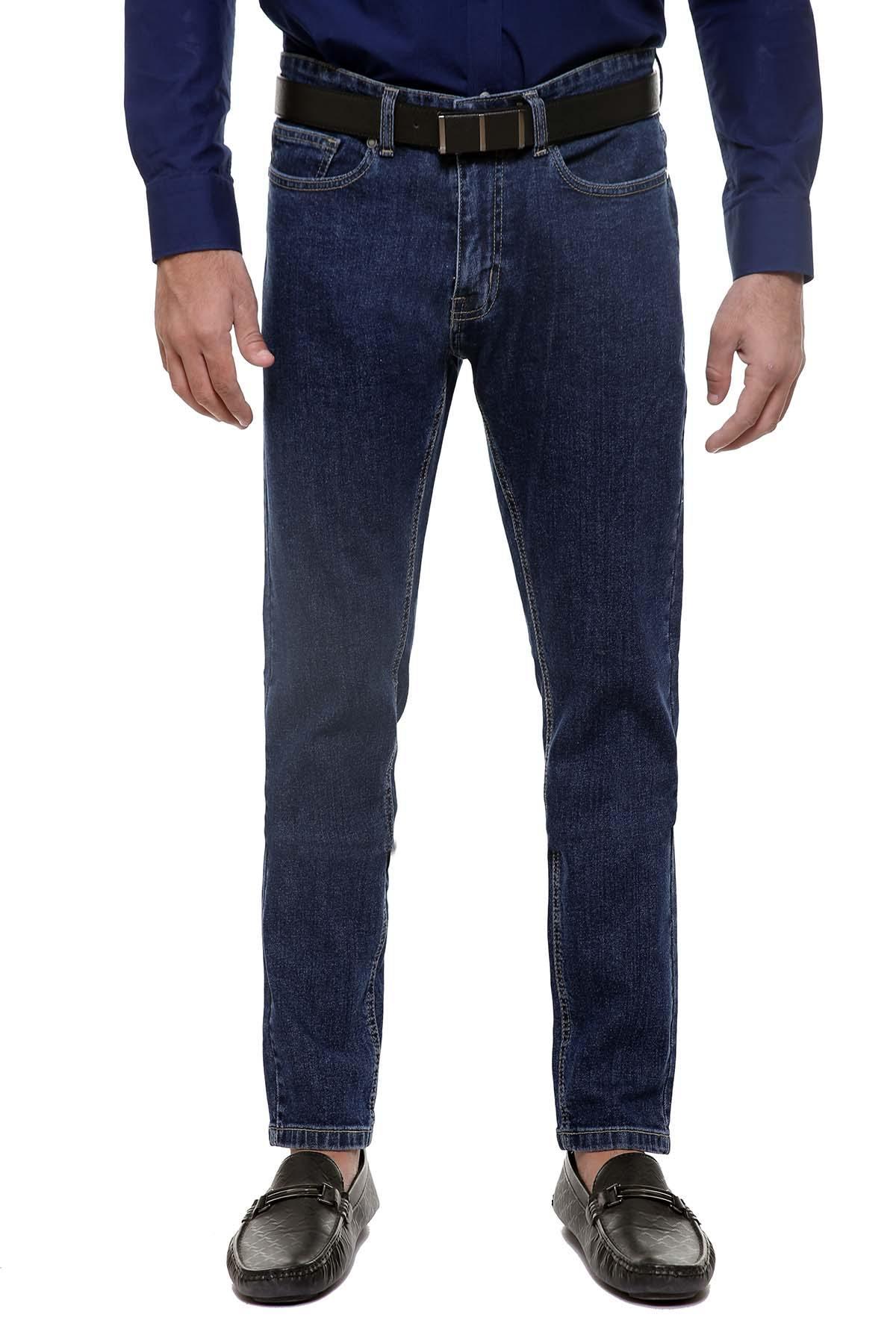 JEAN SLIM FIT DARK BLUE at Charcoal Clothing
