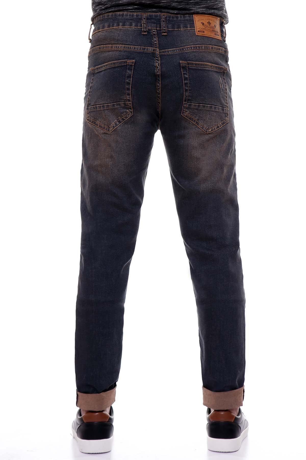 JEAN SLIM FIT MID KHAKI at Charcoal Clothing