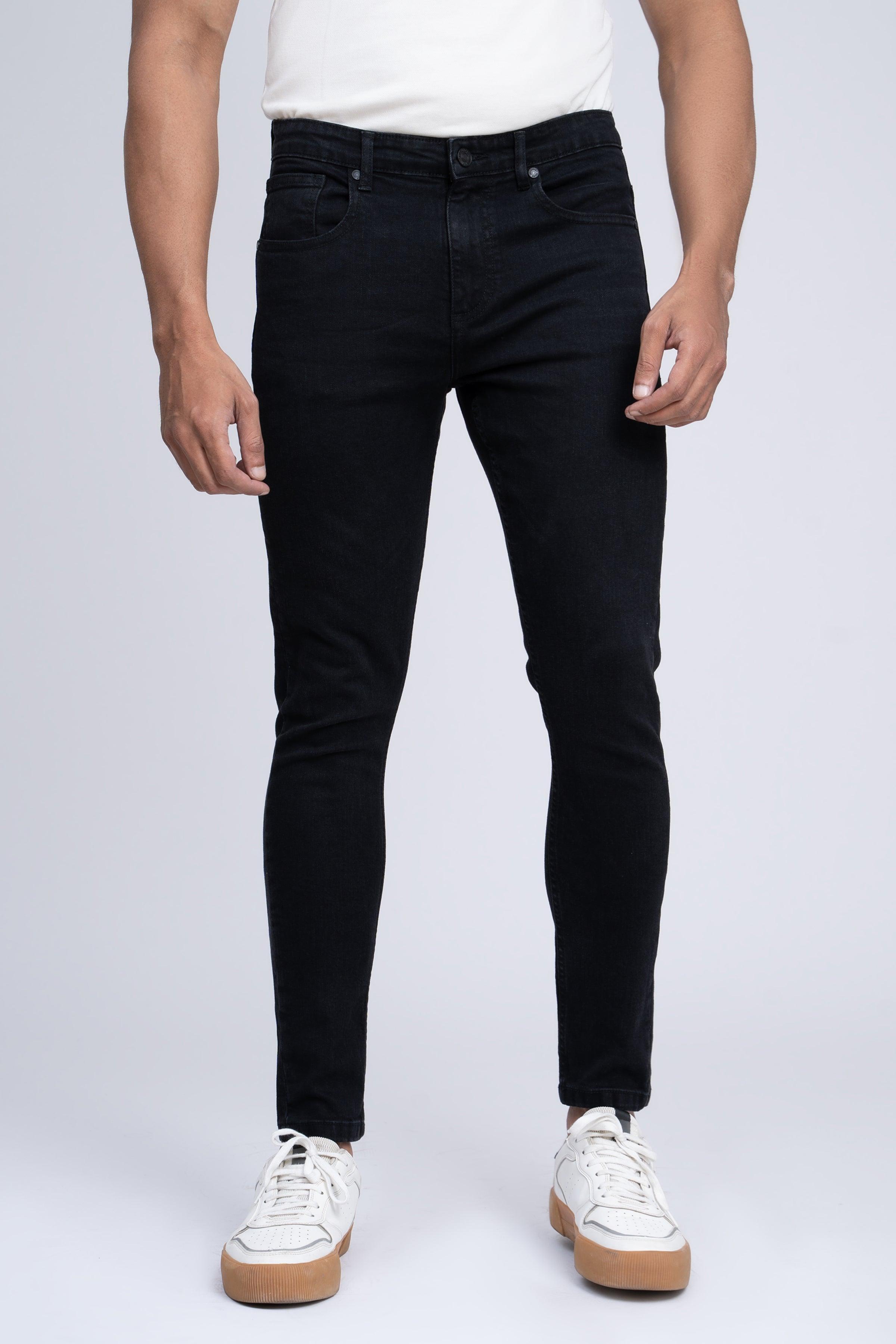 JEAN SLIM LEG BLACK at Charcoal Clothing