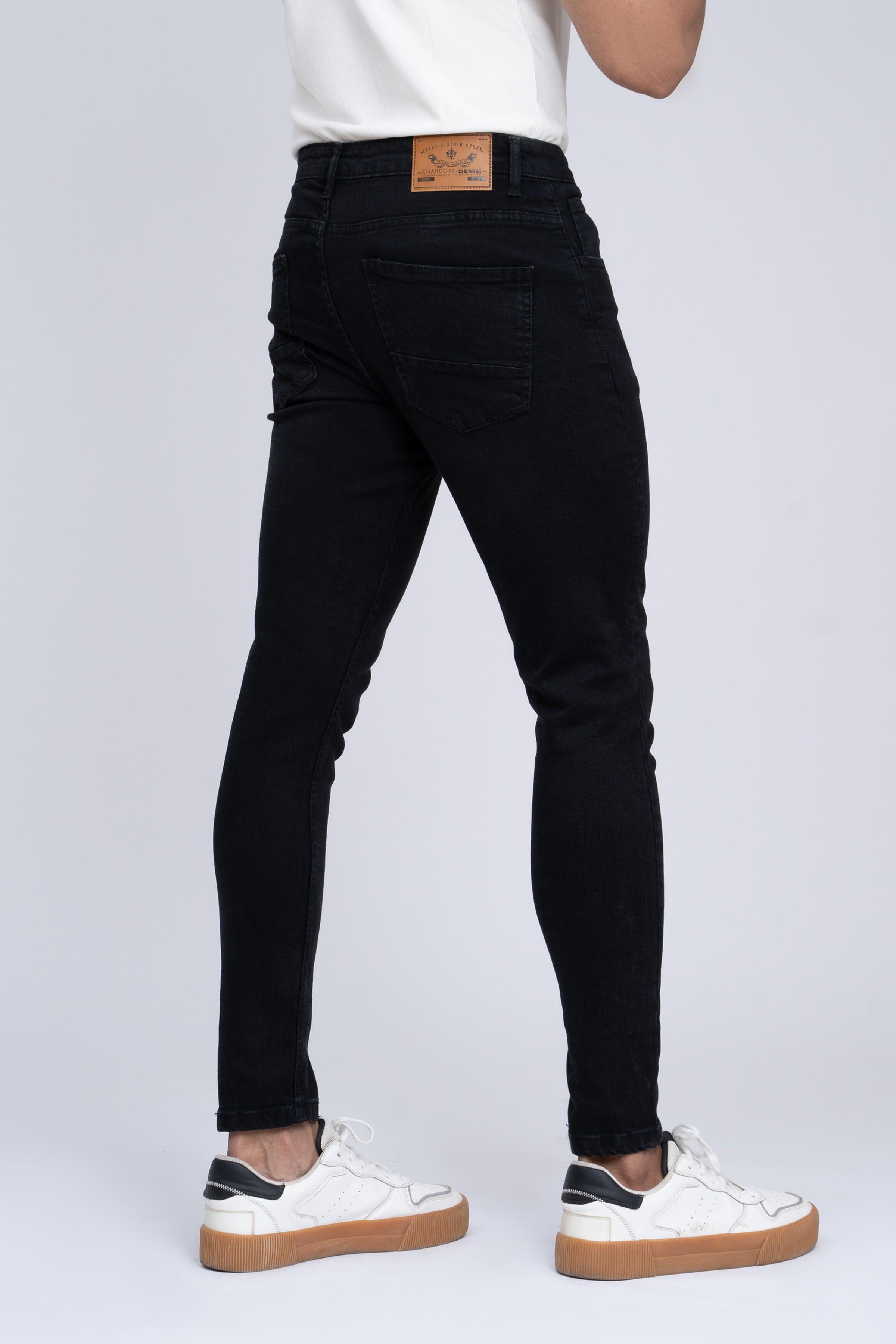 JEAN SLIM LEG BLACK at Charcoal Clothing