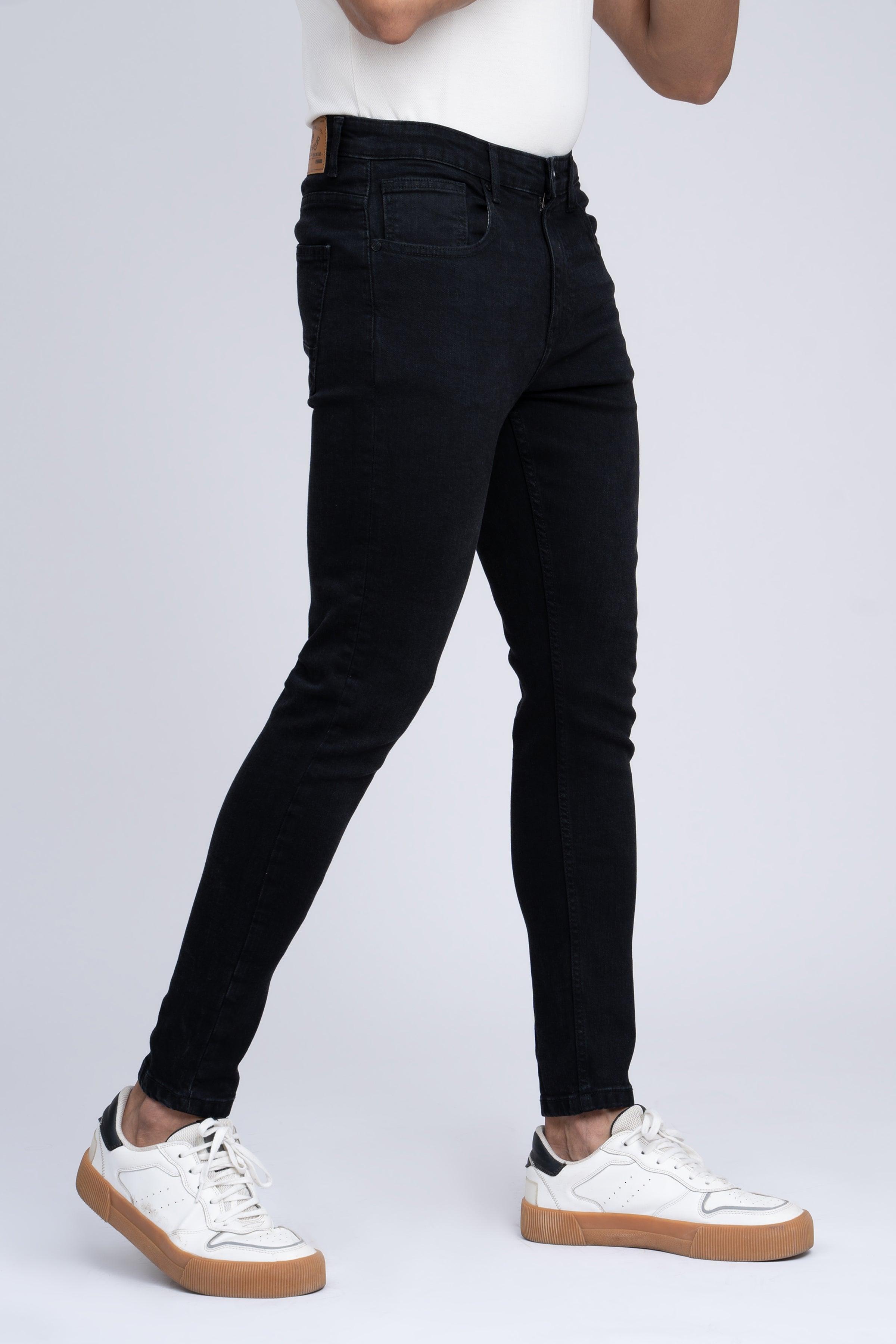 JEAN SLIM LEG BLACK at Charcoal Clothing