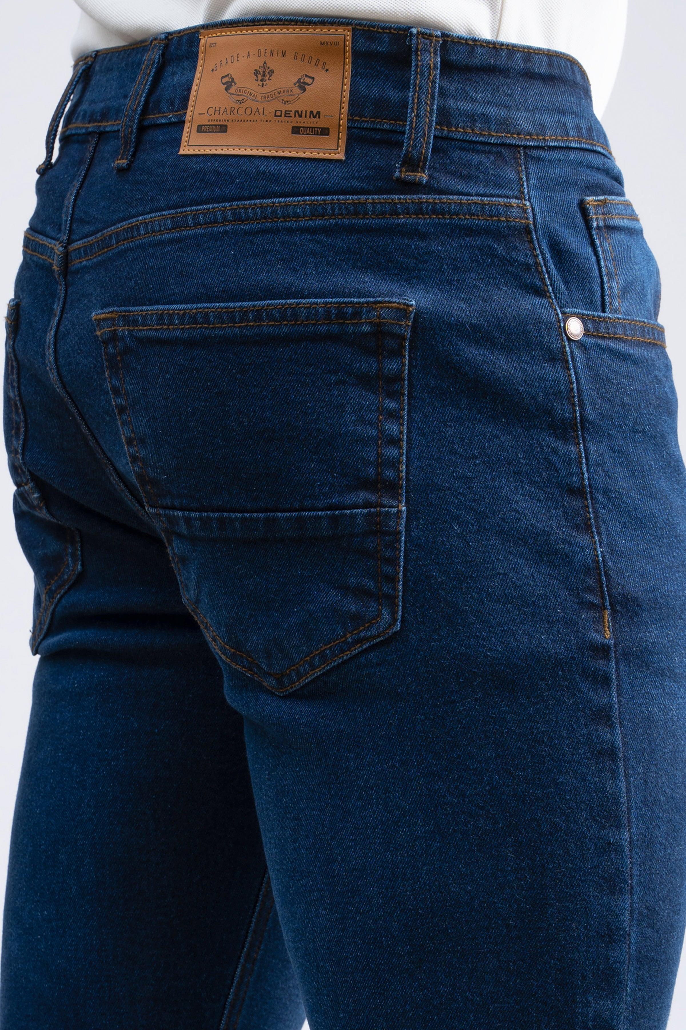 JEAN SLIM LEG DARK BLUE at Charcoal Clothing