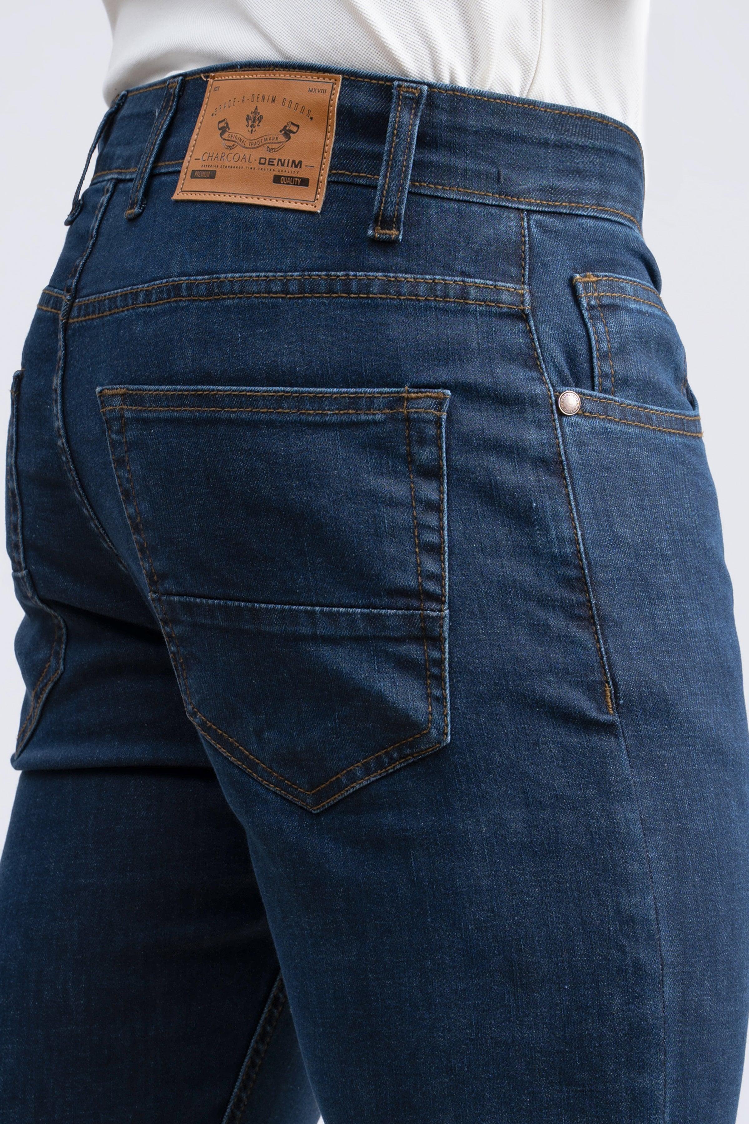 JEAN SLIM LEG DARK BLUE at Charcoal Clothing