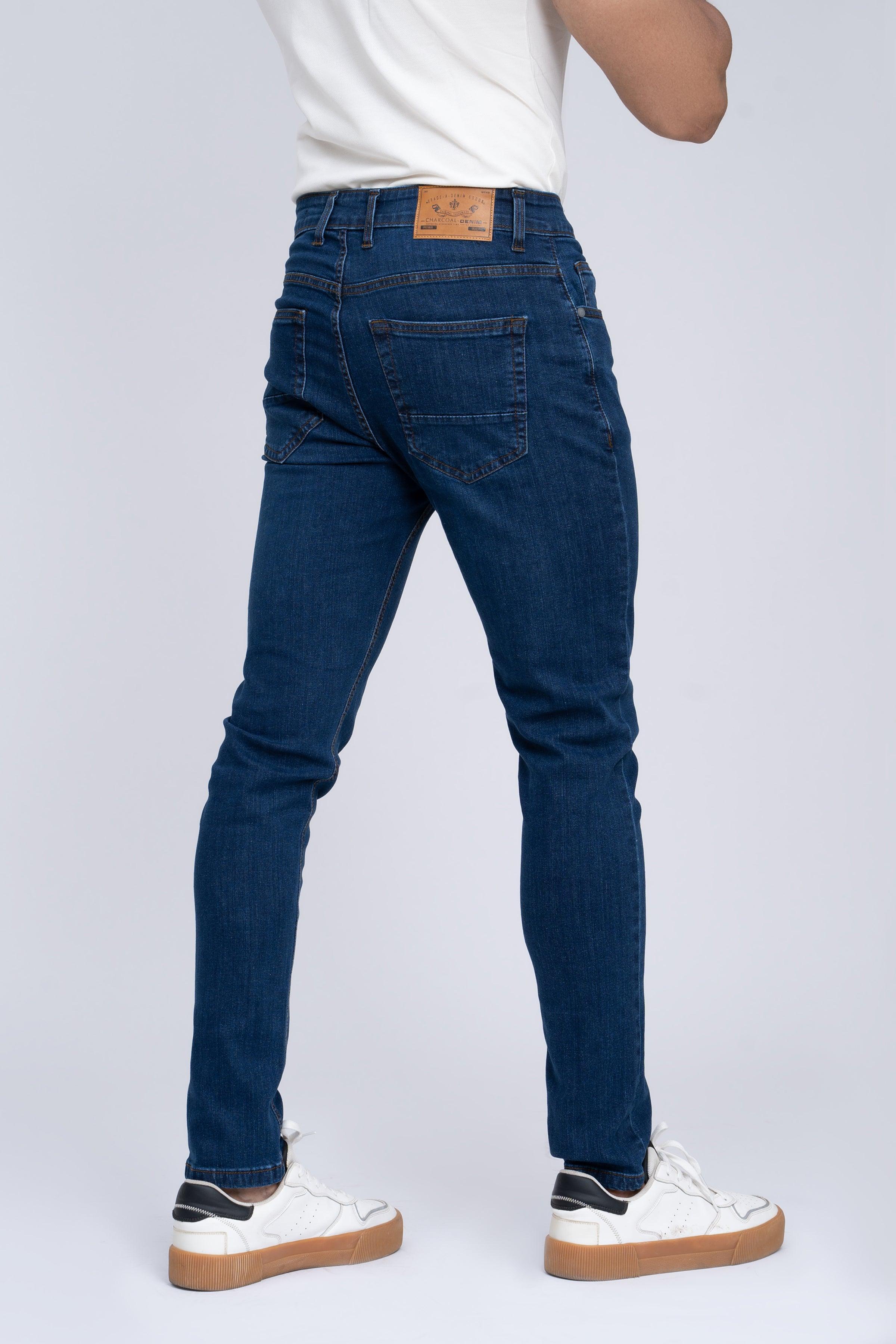 JEAN SLIM LEG DARK BLUE at Charcoal Clothing