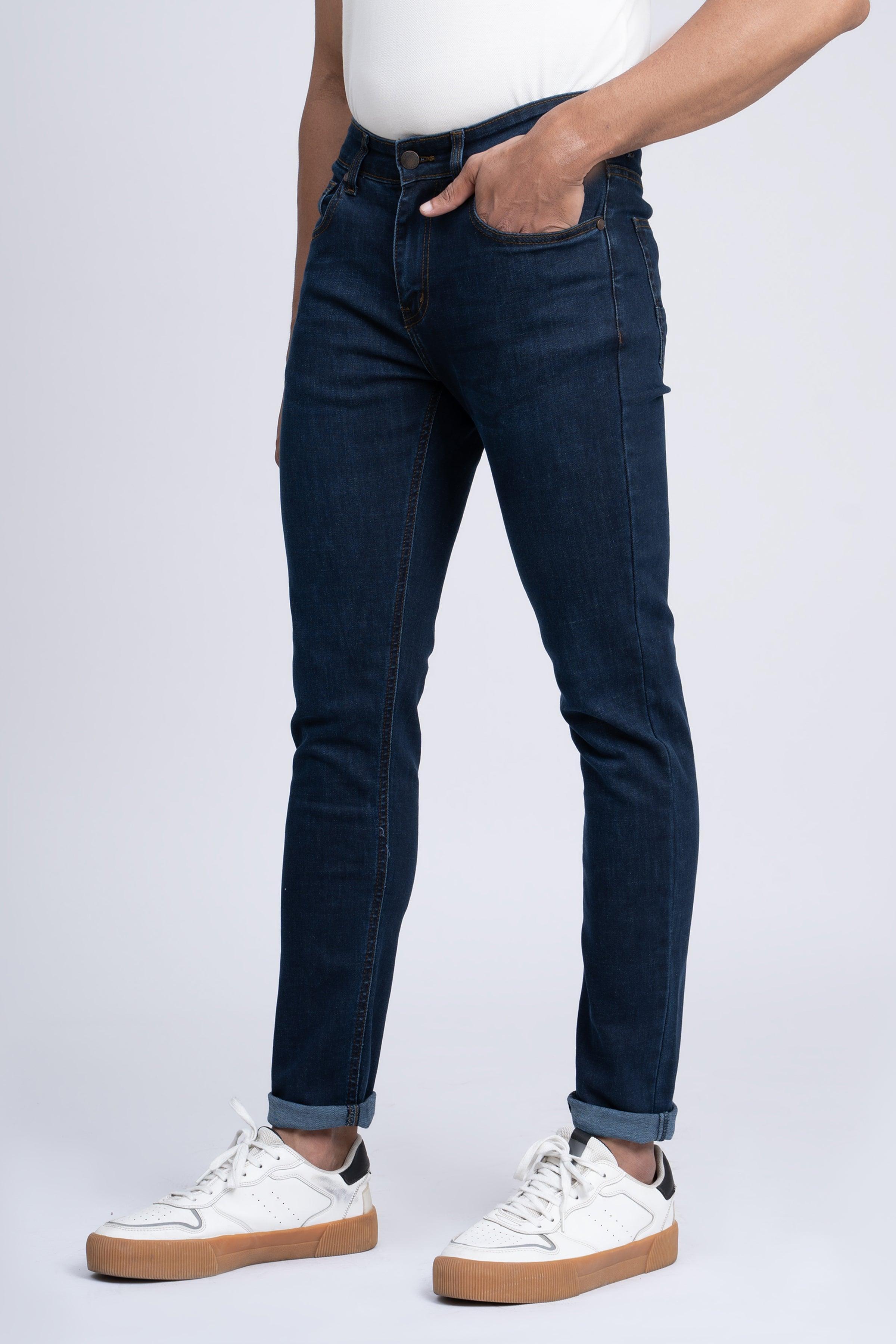 JEAN SLIM LEG DARK BLUE at Charcoal Clothing
