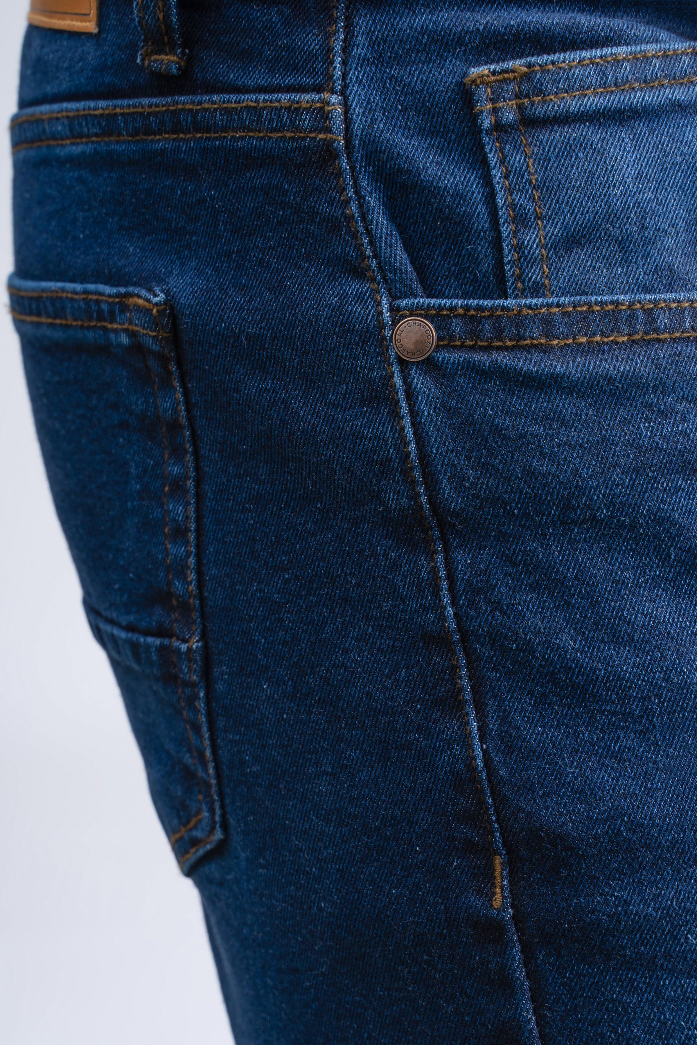 JEAN SLIM LEG DARK BLUE at Charcoal Clothing