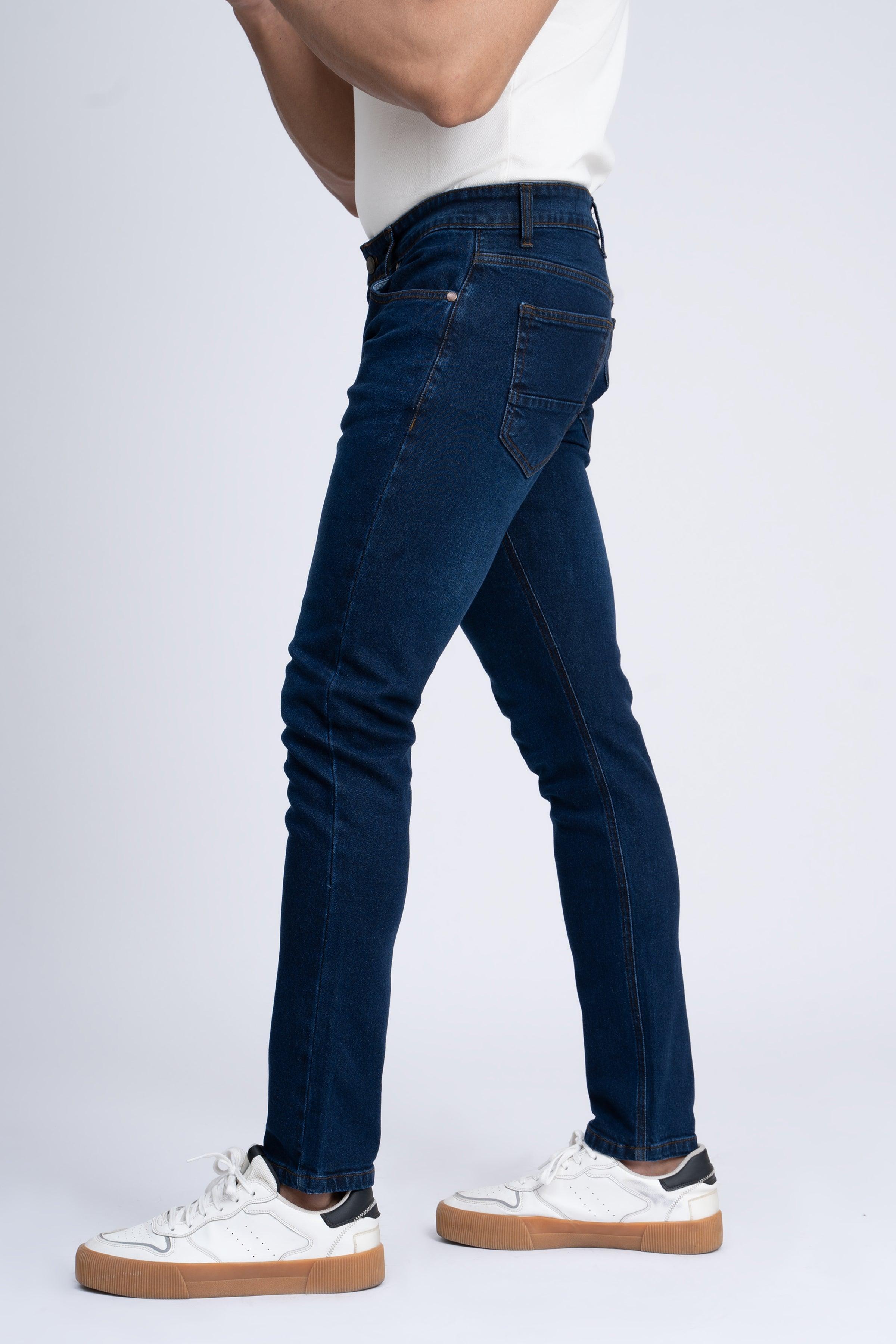 JEAN SLIM LEG DARK BLUE at Charcoal Clothing