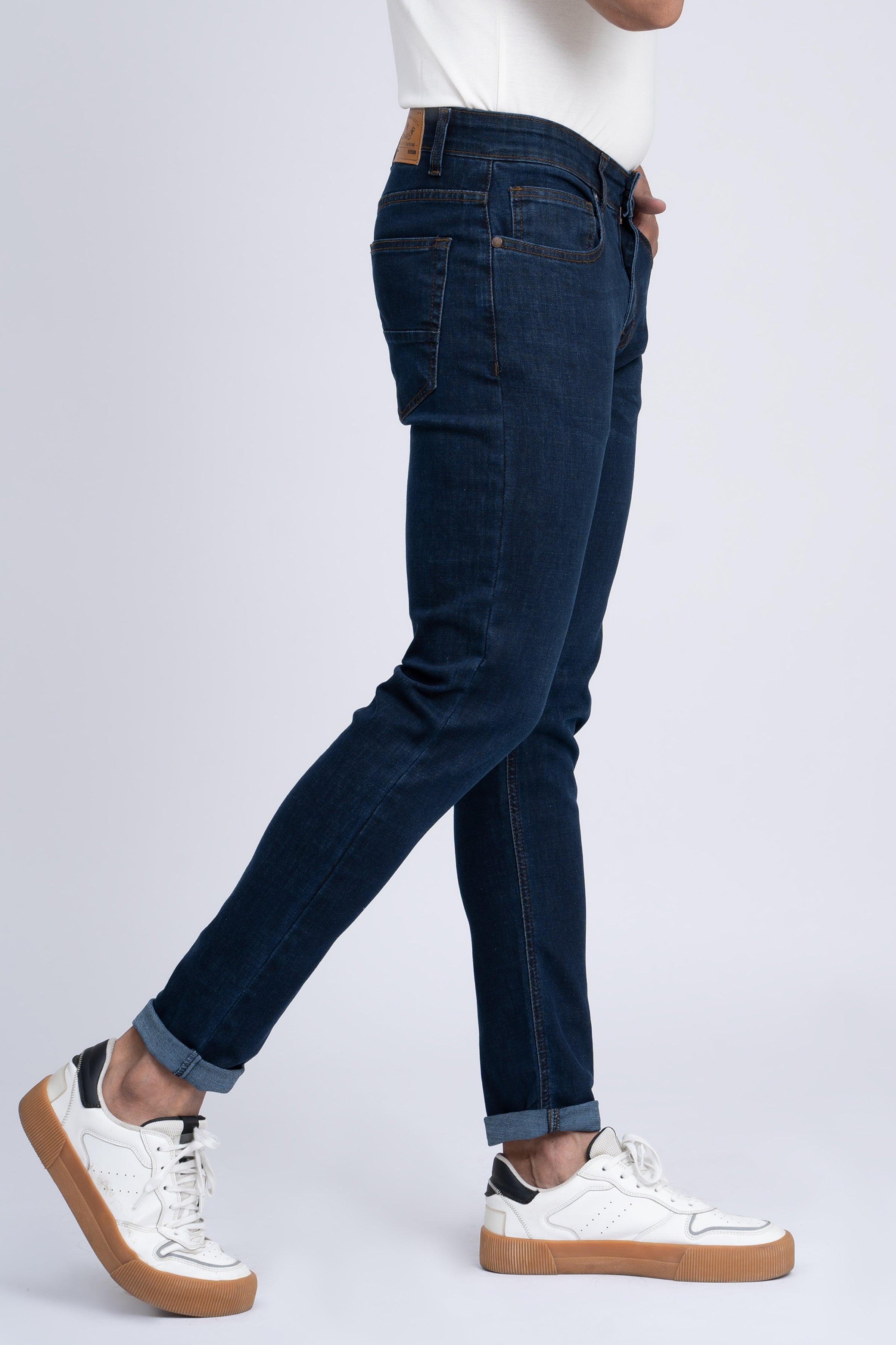 JEAN SLIM LEG DARK BLUE at Charcoal Clothing