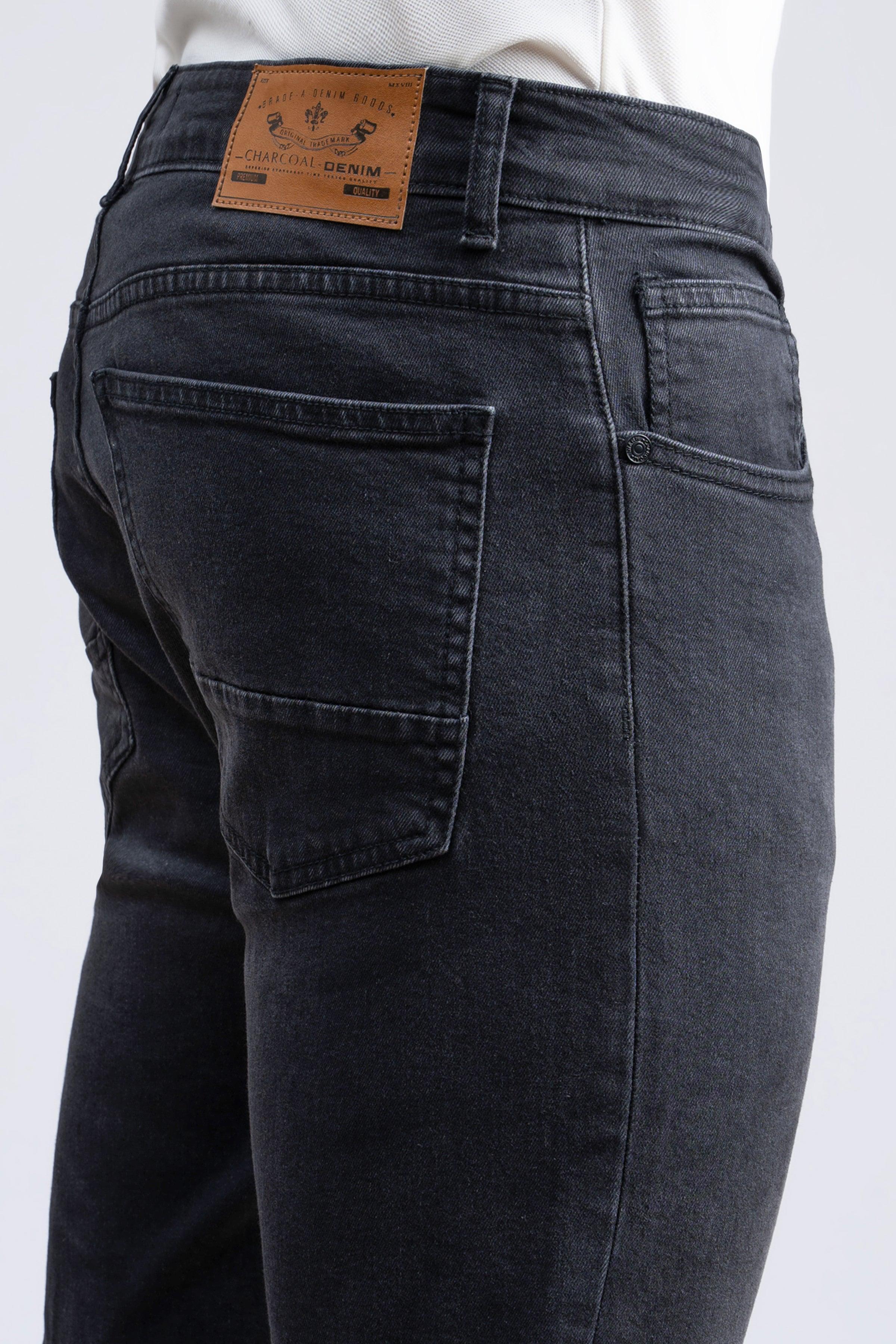 JEAN SLIM LEG DARK GREY at Charcoal Clothing