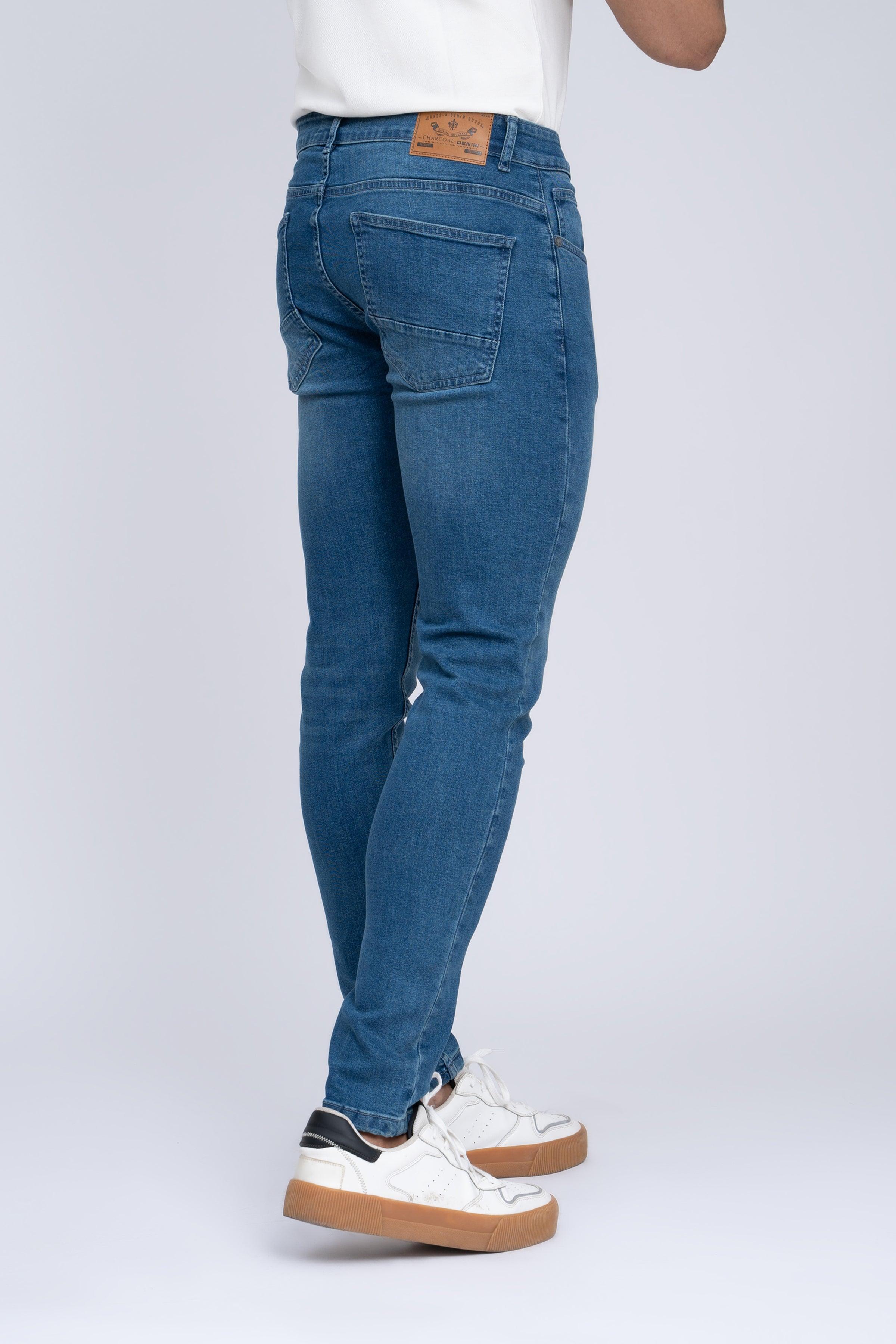 JEAN SLIM LEG LIGHT BLUE TINTED at Charcoal Clothing