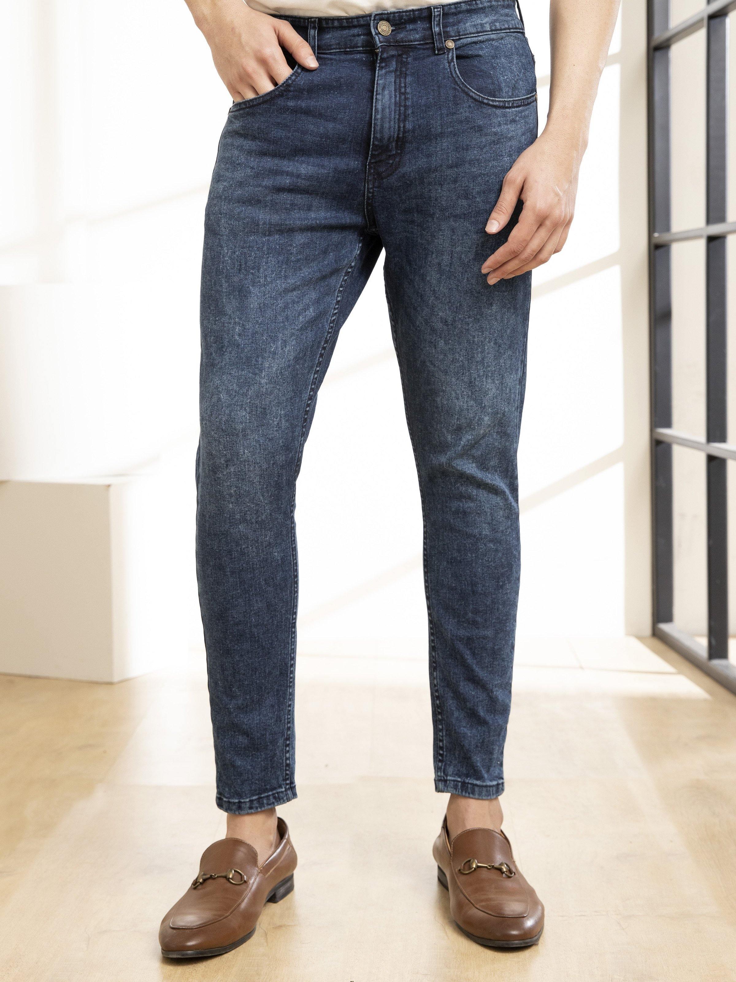 JEANS MID BLUE at Charcoal Clothing