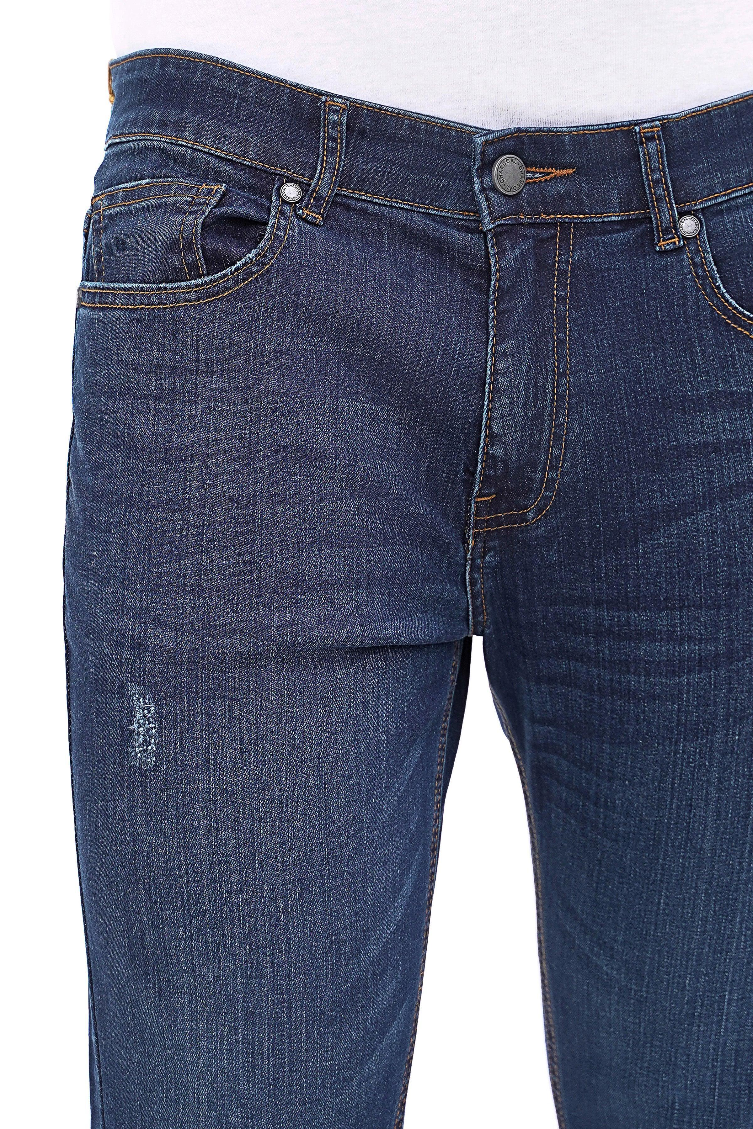 JEANS MID BLUE at Charcoal Clothing