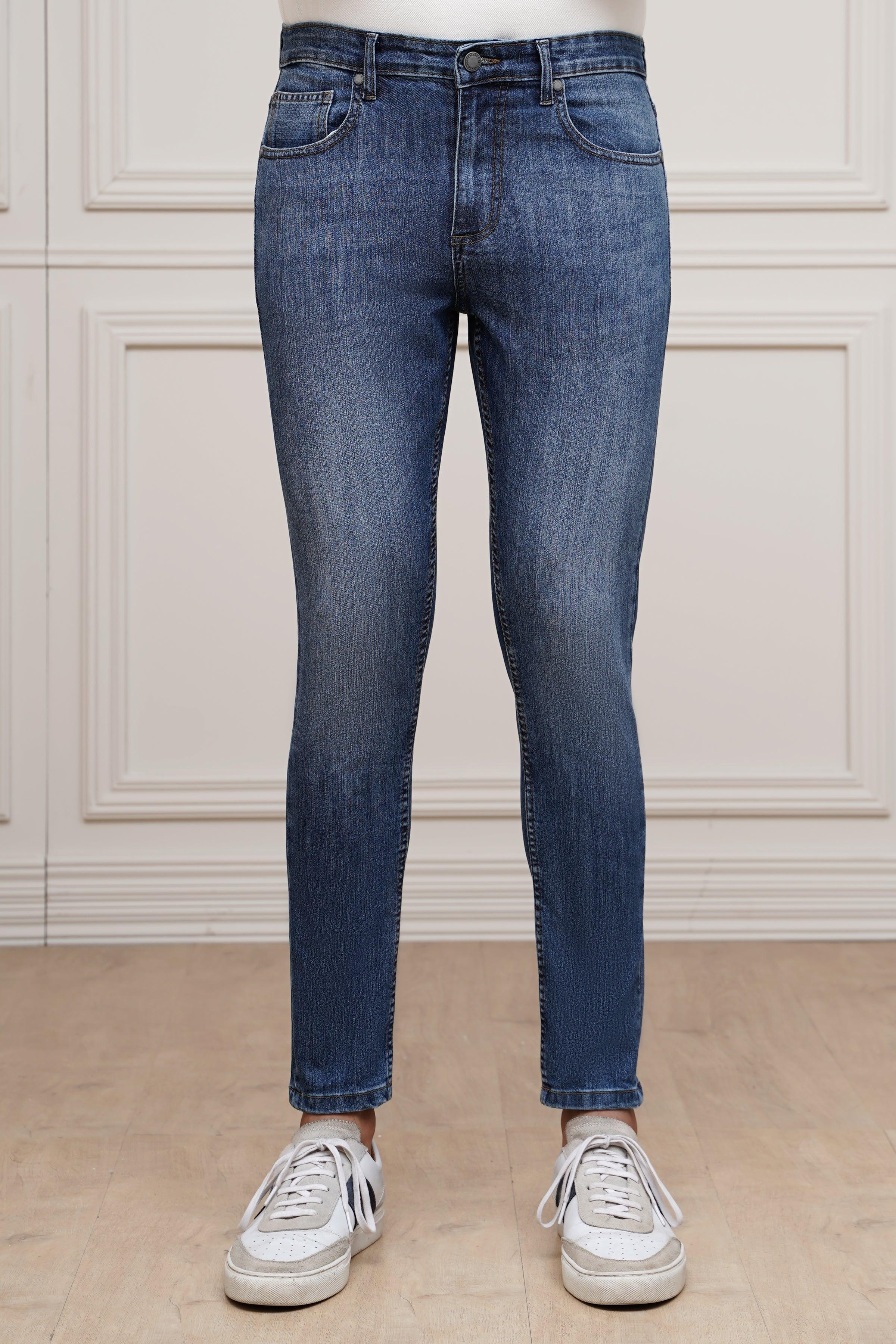 JEANS SKINNY LEG LIGHT BLUE at Charcoal Clothing