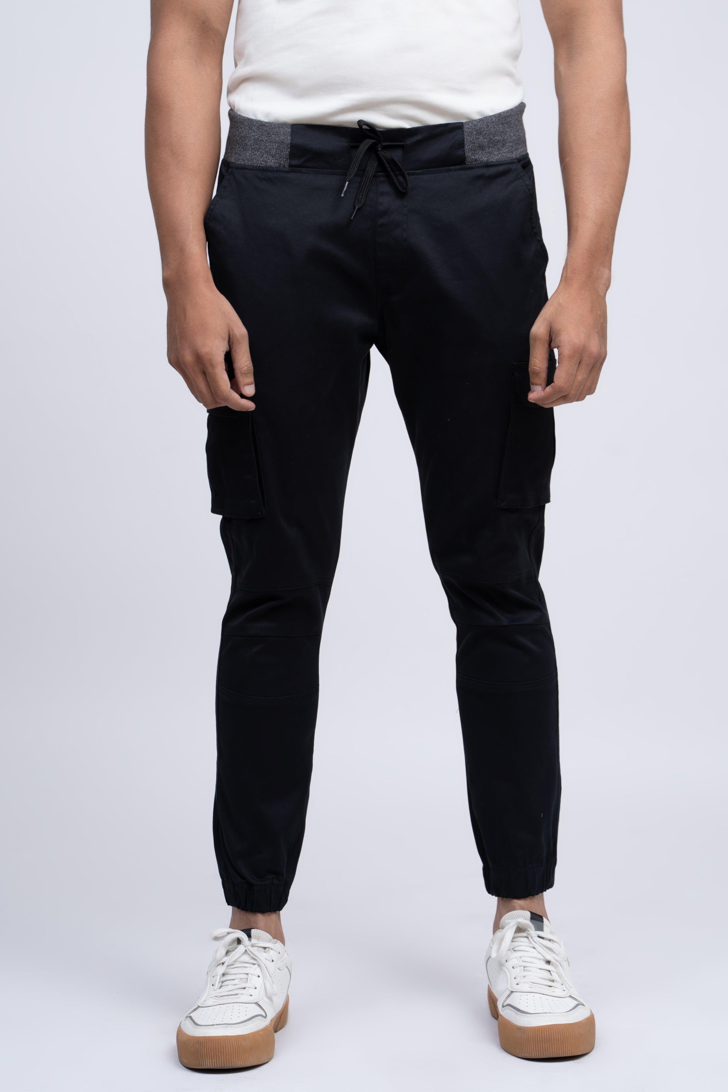 JOGGER TROUSER BLACK at Charcoal Clothing