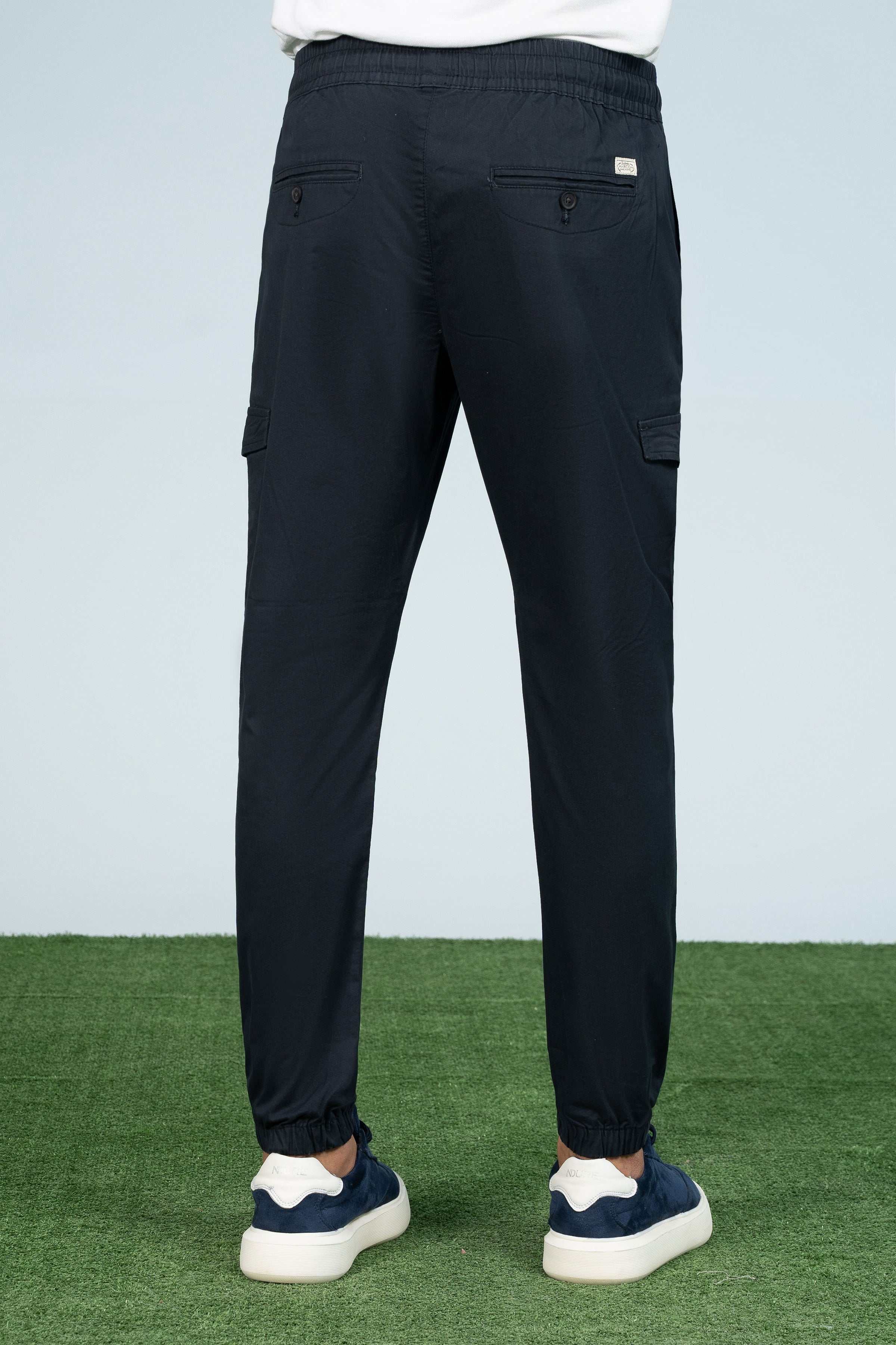 JOGGER TROUSER NAVY at Charcoal Clothing