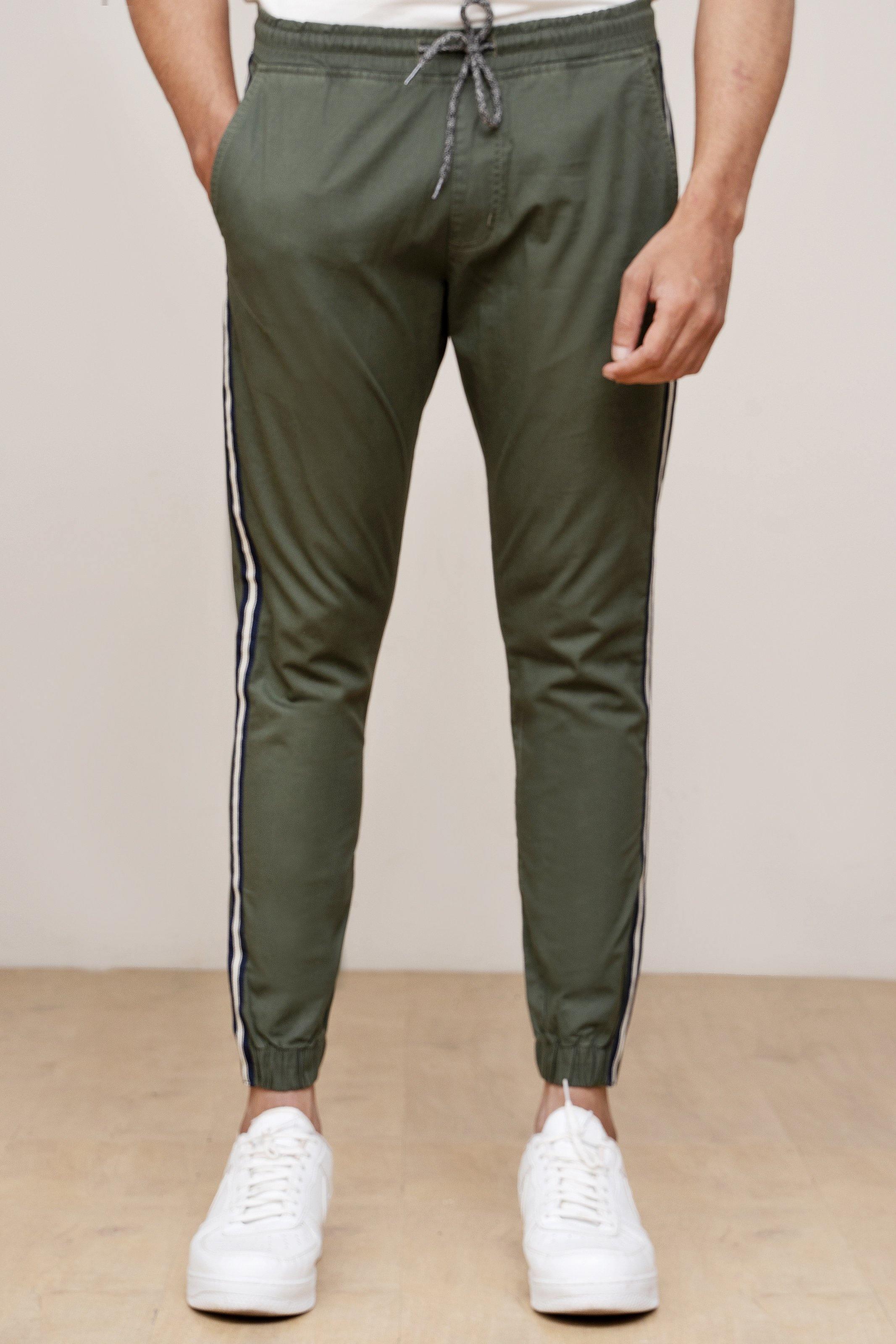 JOGGER TROUSER OLIVE at Charcoal Clothing