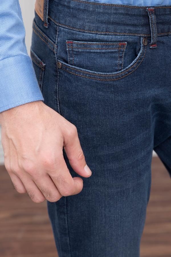 Jeans Slim Fit Super Comfort Dark Blue at Charcoal Clothing