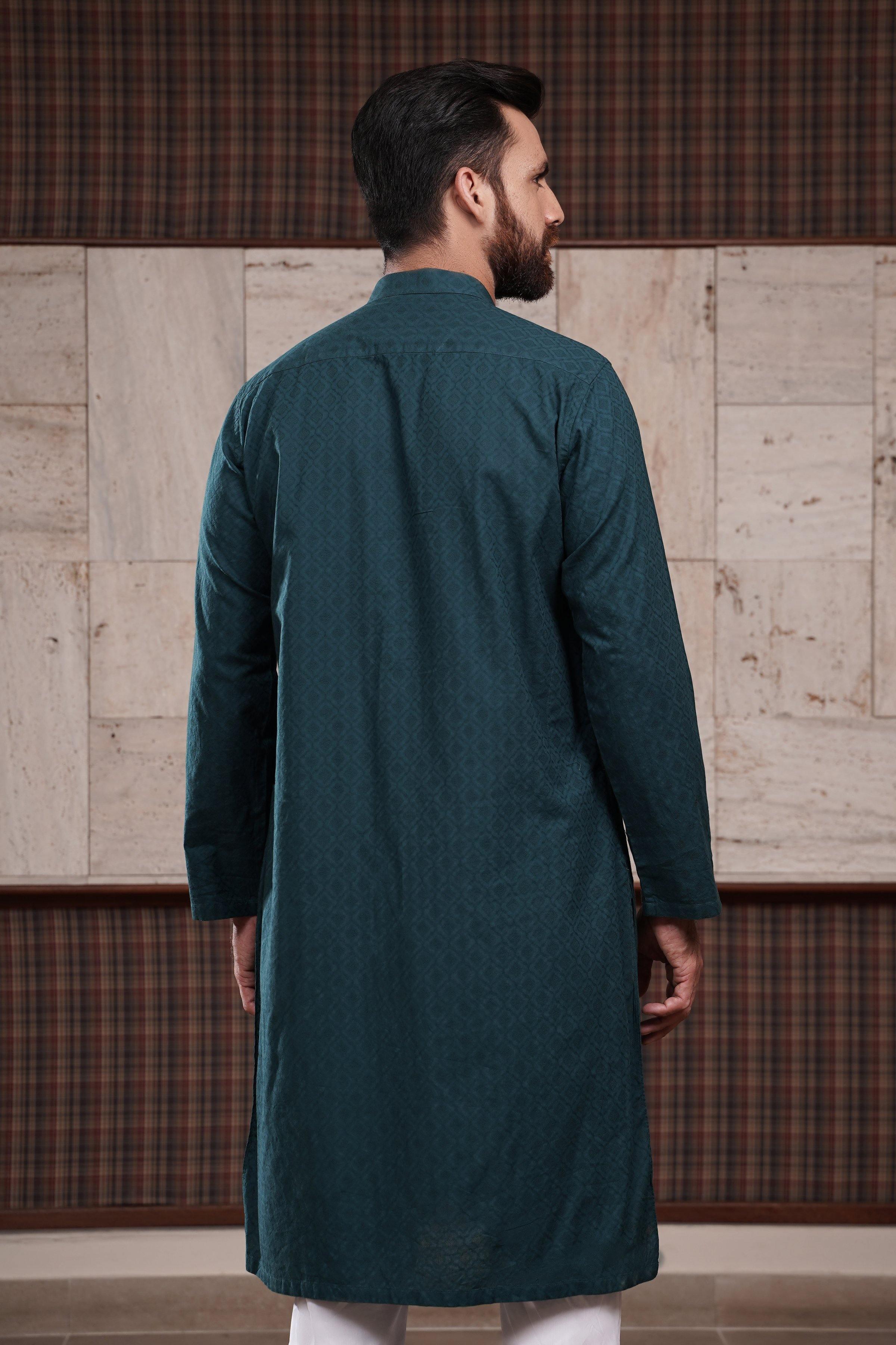 KURTA BAN COLLAR at Charcoal Clothing