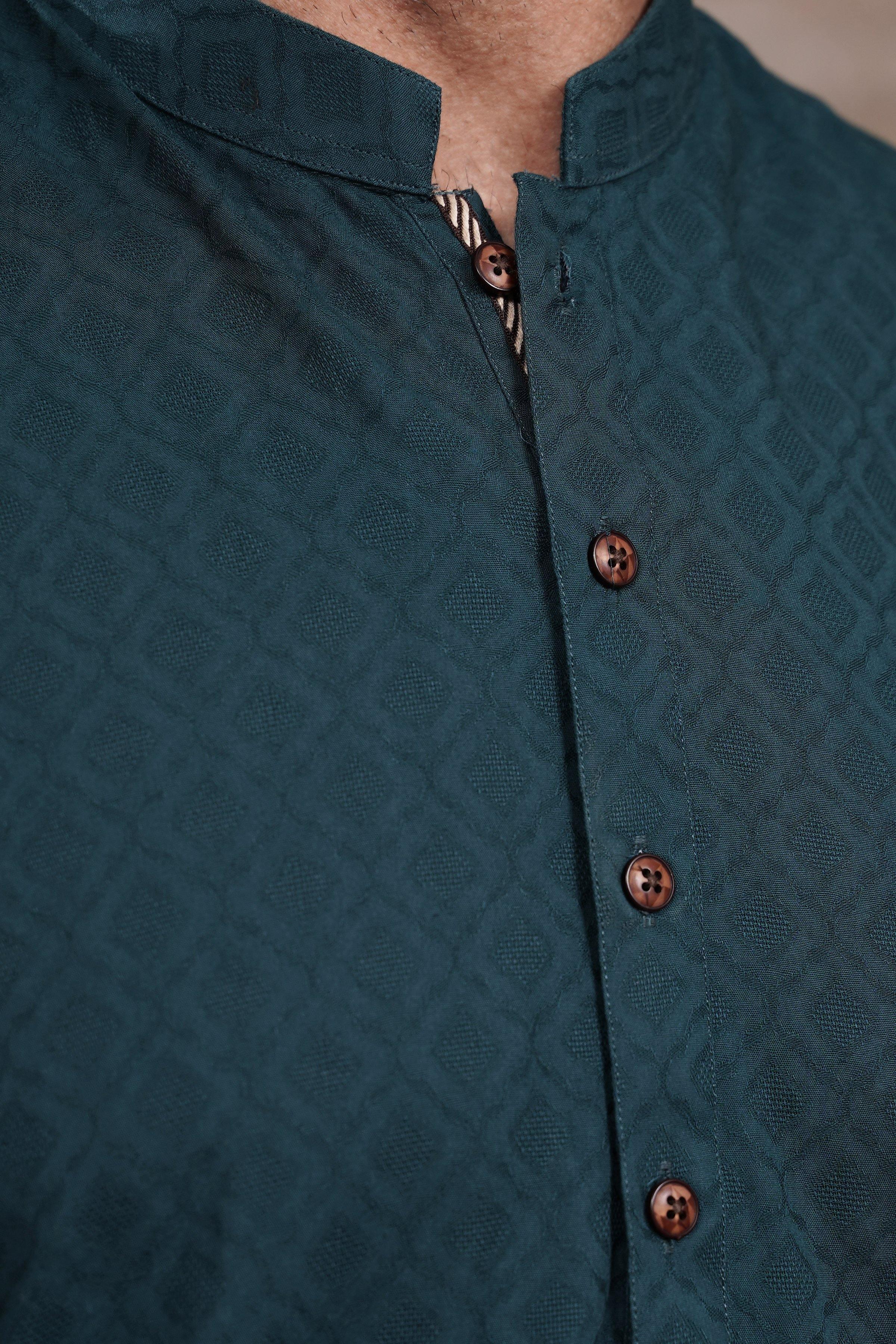 KURTA BAN COLLAR at Charcoal Clothing