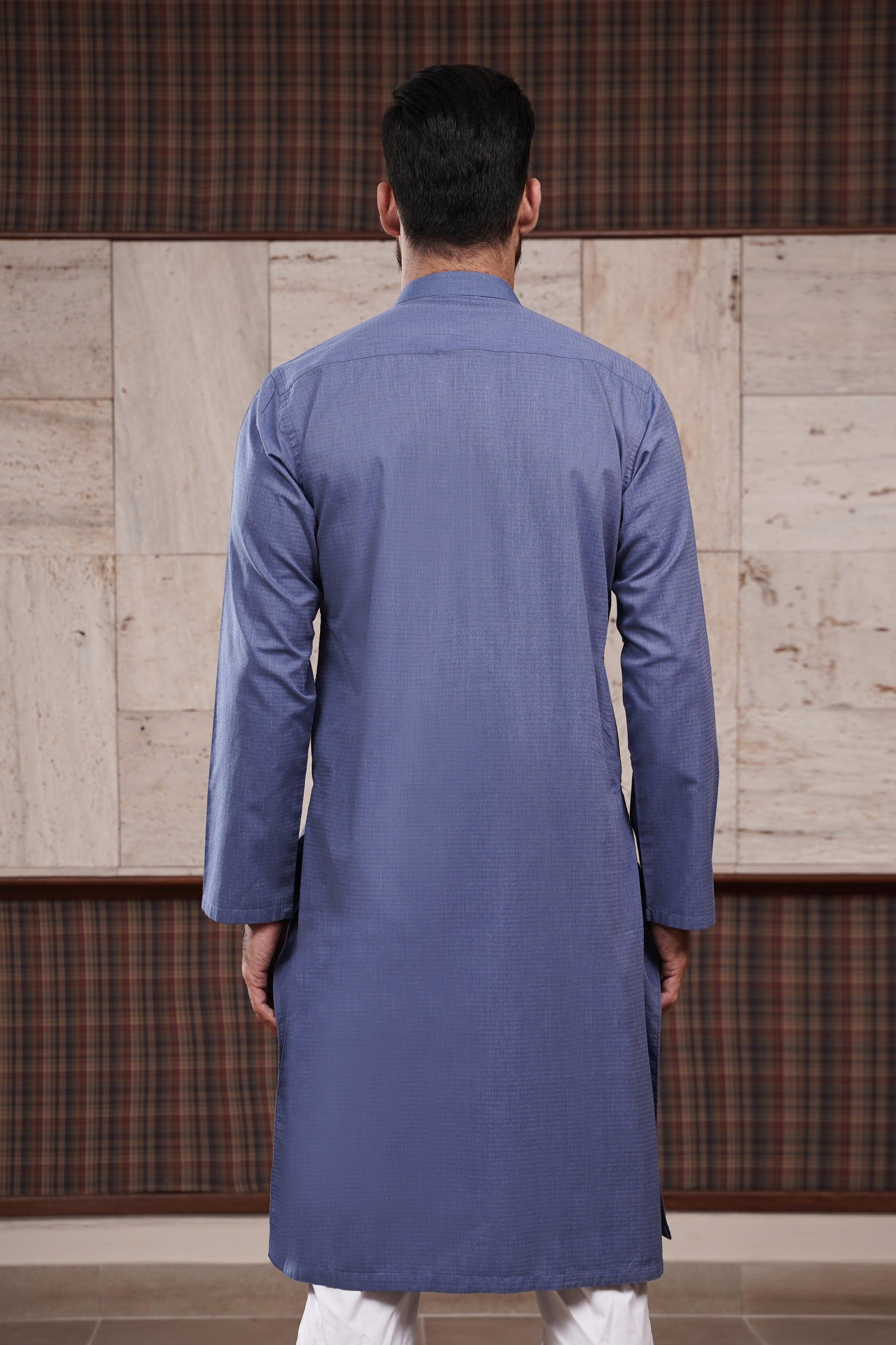 KURTA BAN COLLAR at Charcoal Clothing