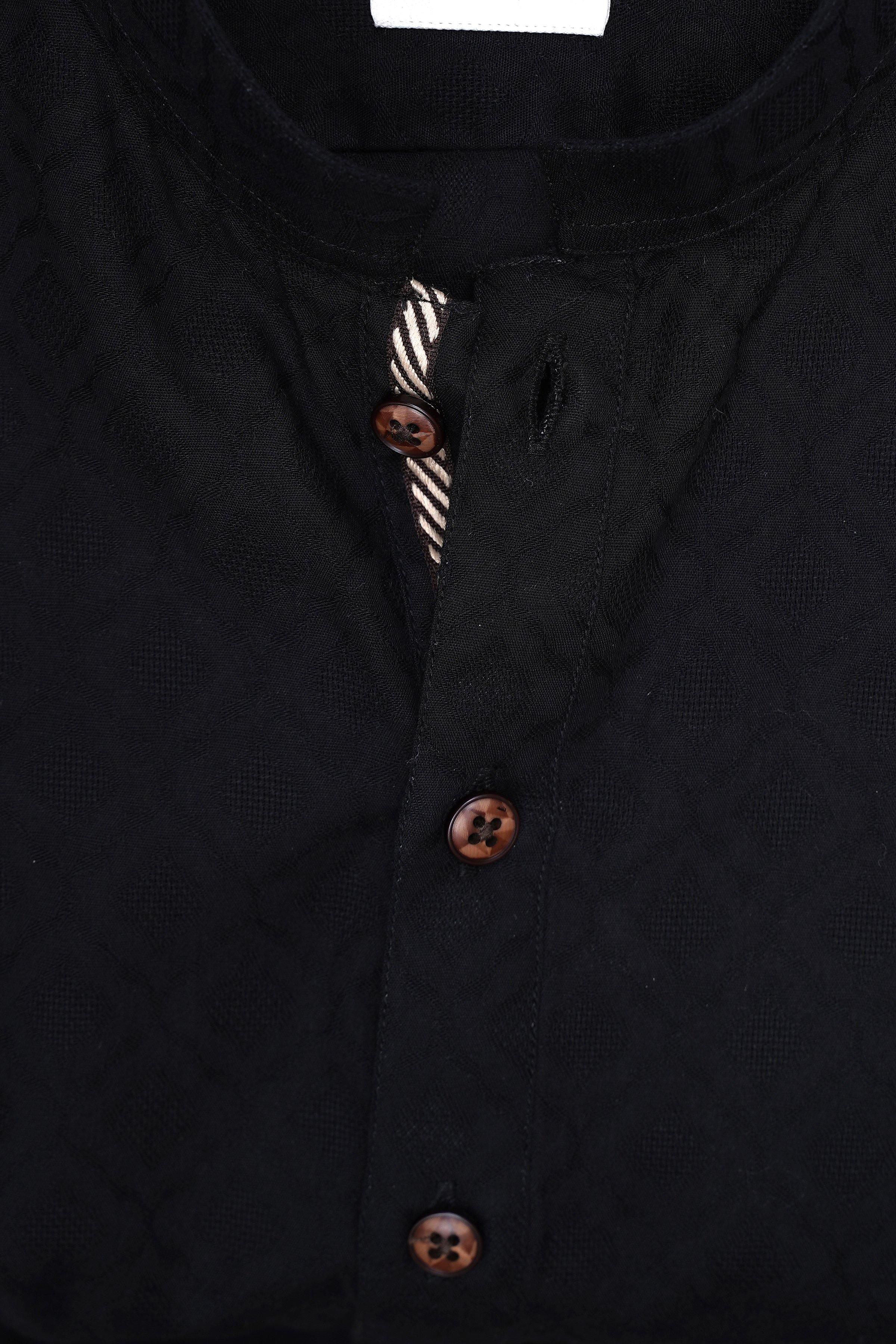 KURTA BAN COLLAR at Charcoal Clothing