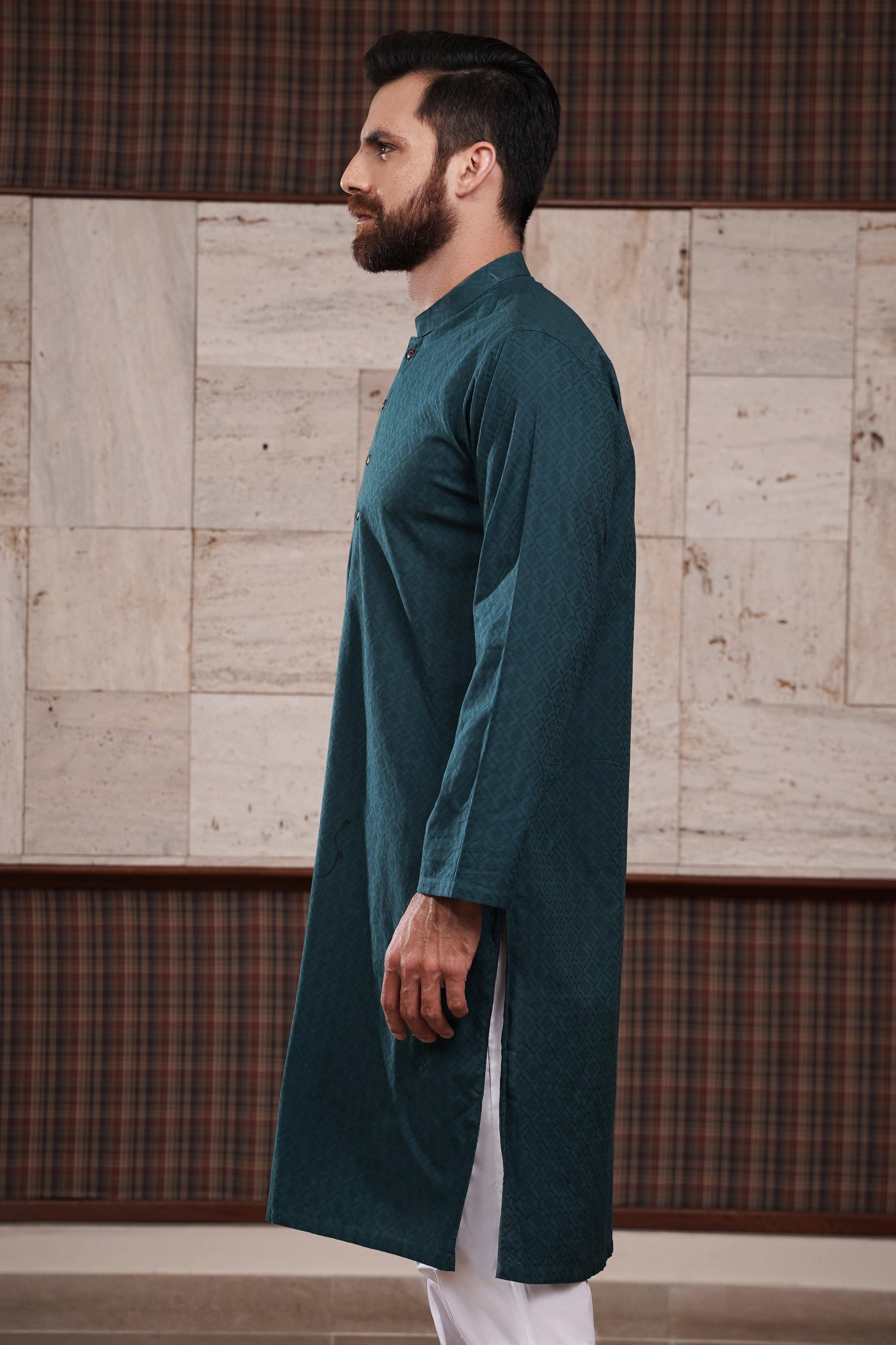 KURTA BAN COLLAR at Charcoal Clothing