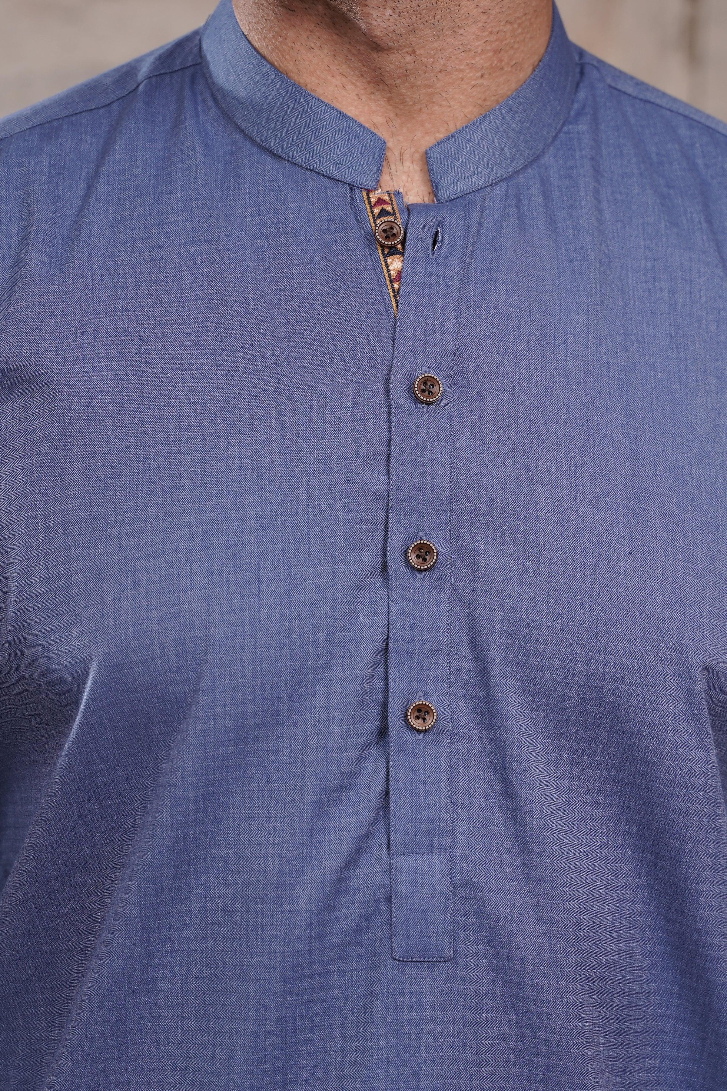KURTA BAN COLLAR at Charcoal Clothing