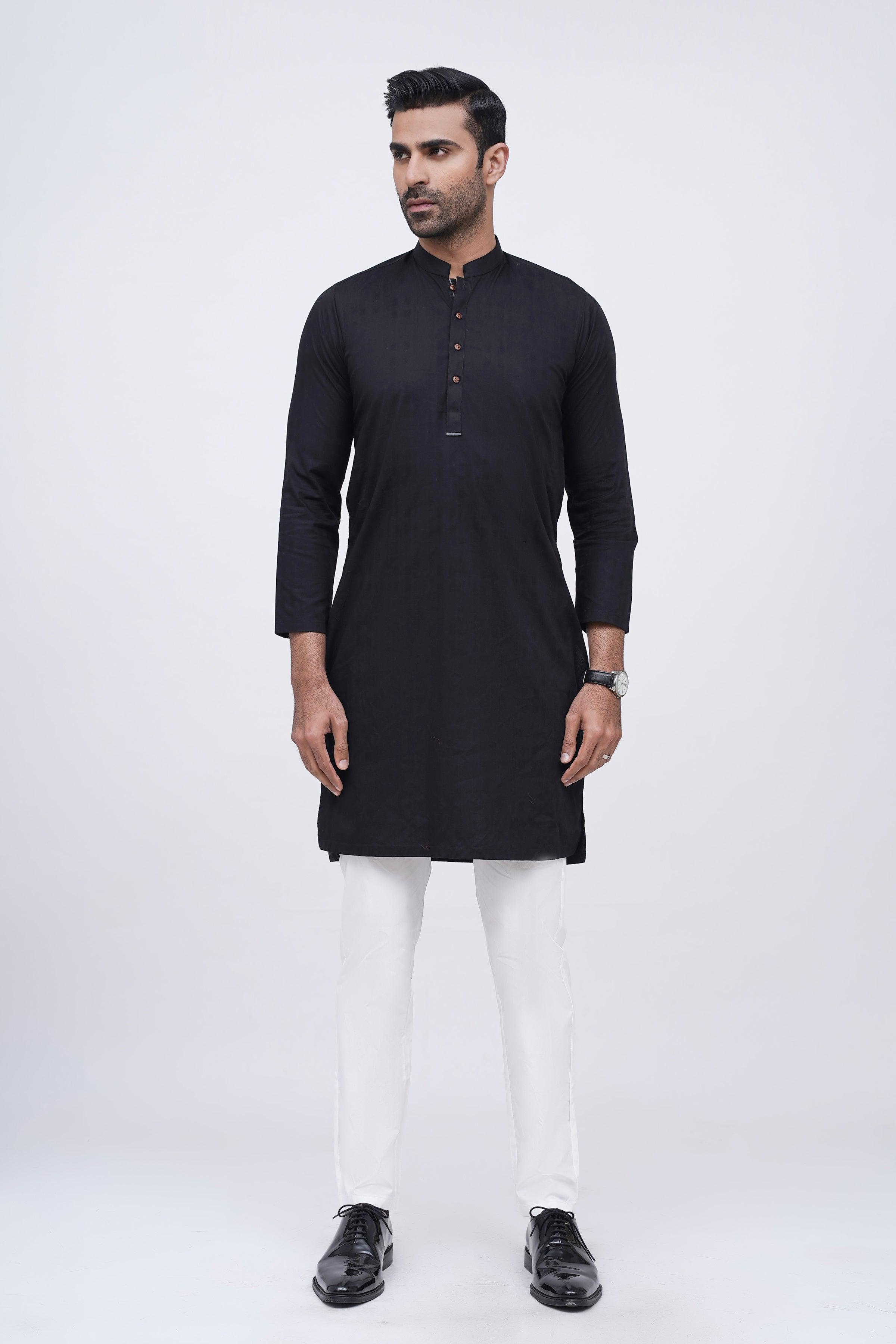 KURTA BLACK at Charcoal Clothing
