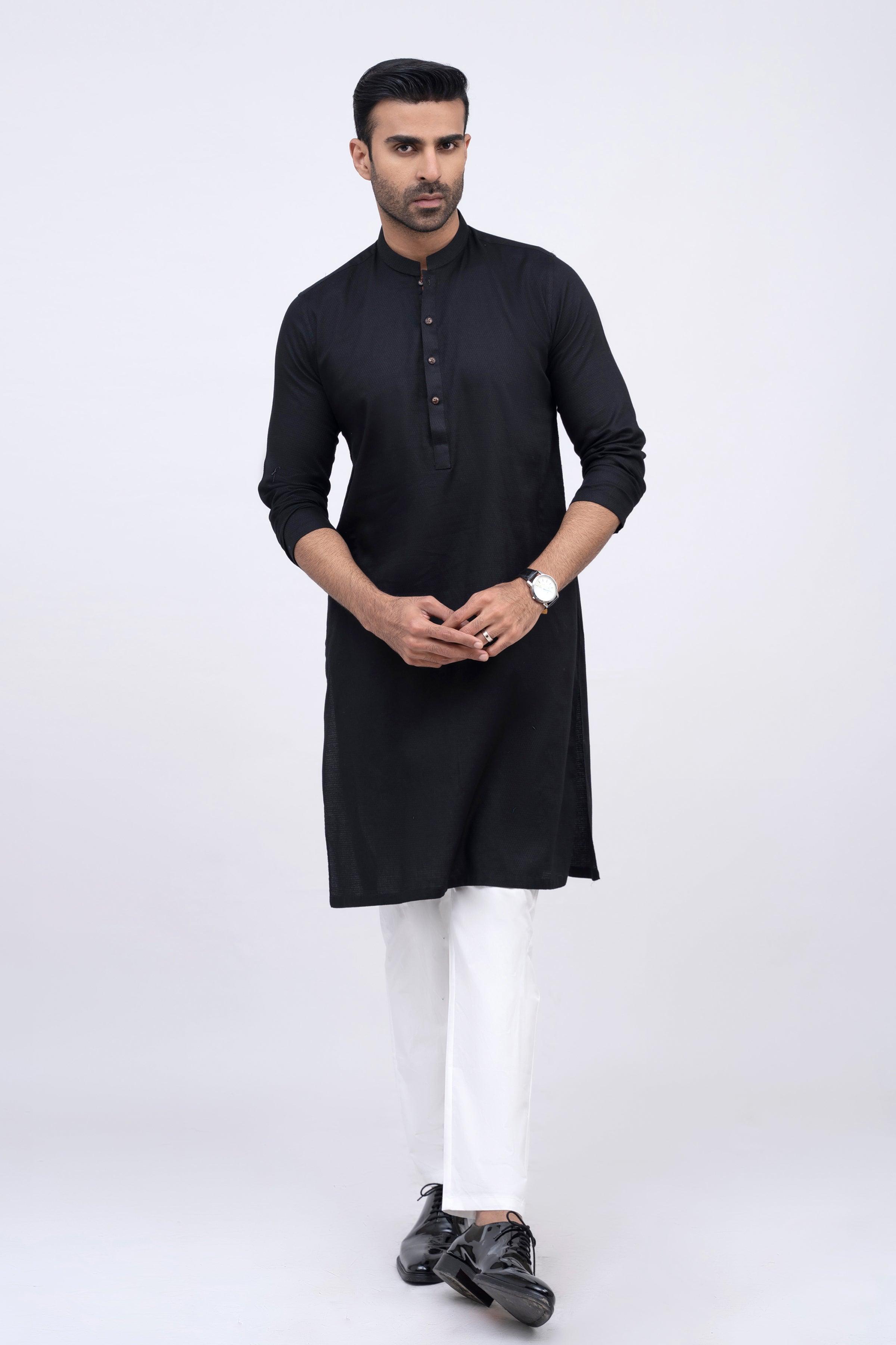 KURTA BLACK at Charcoal Clothing