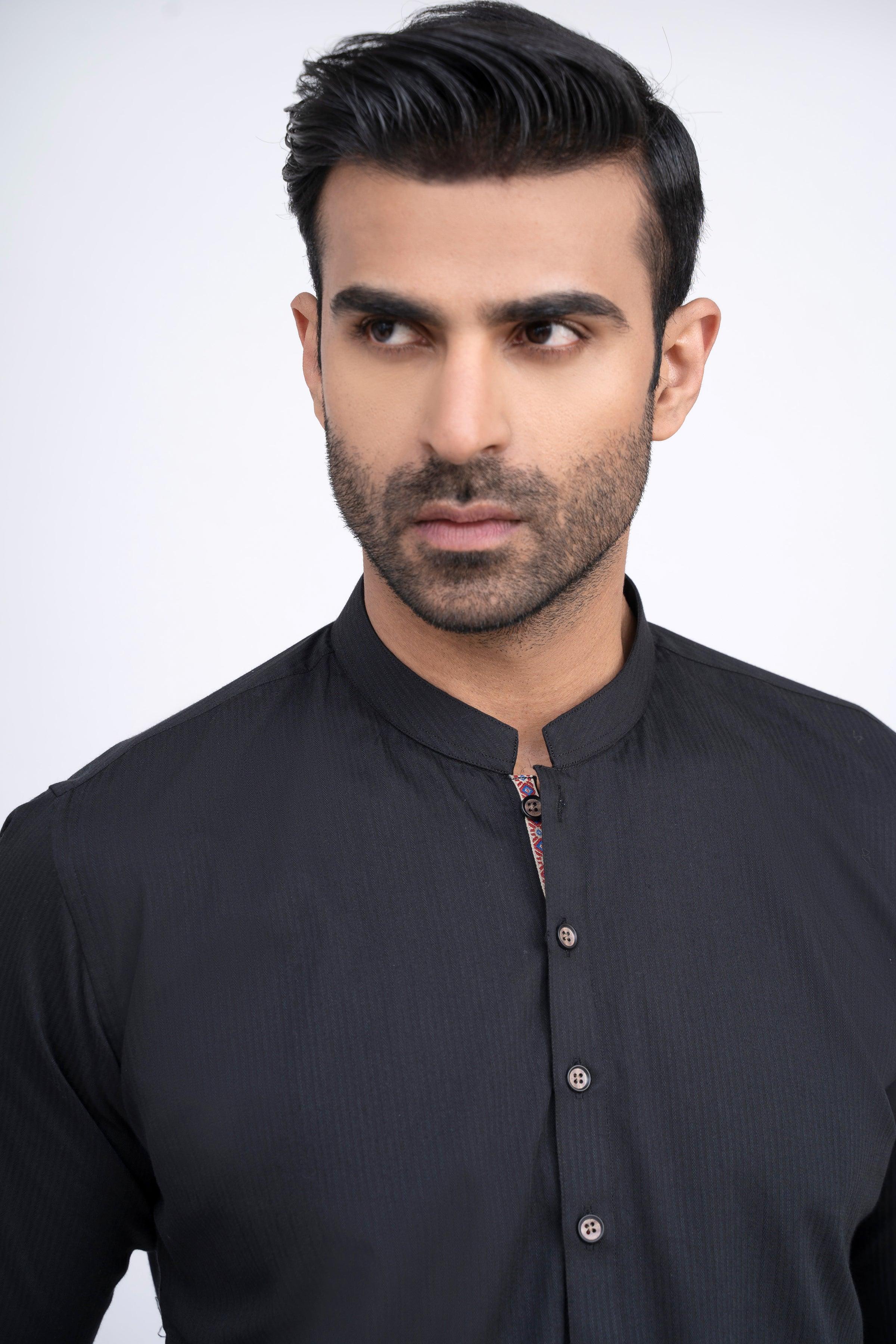 KURTA BLACK at Charcoal Clothing