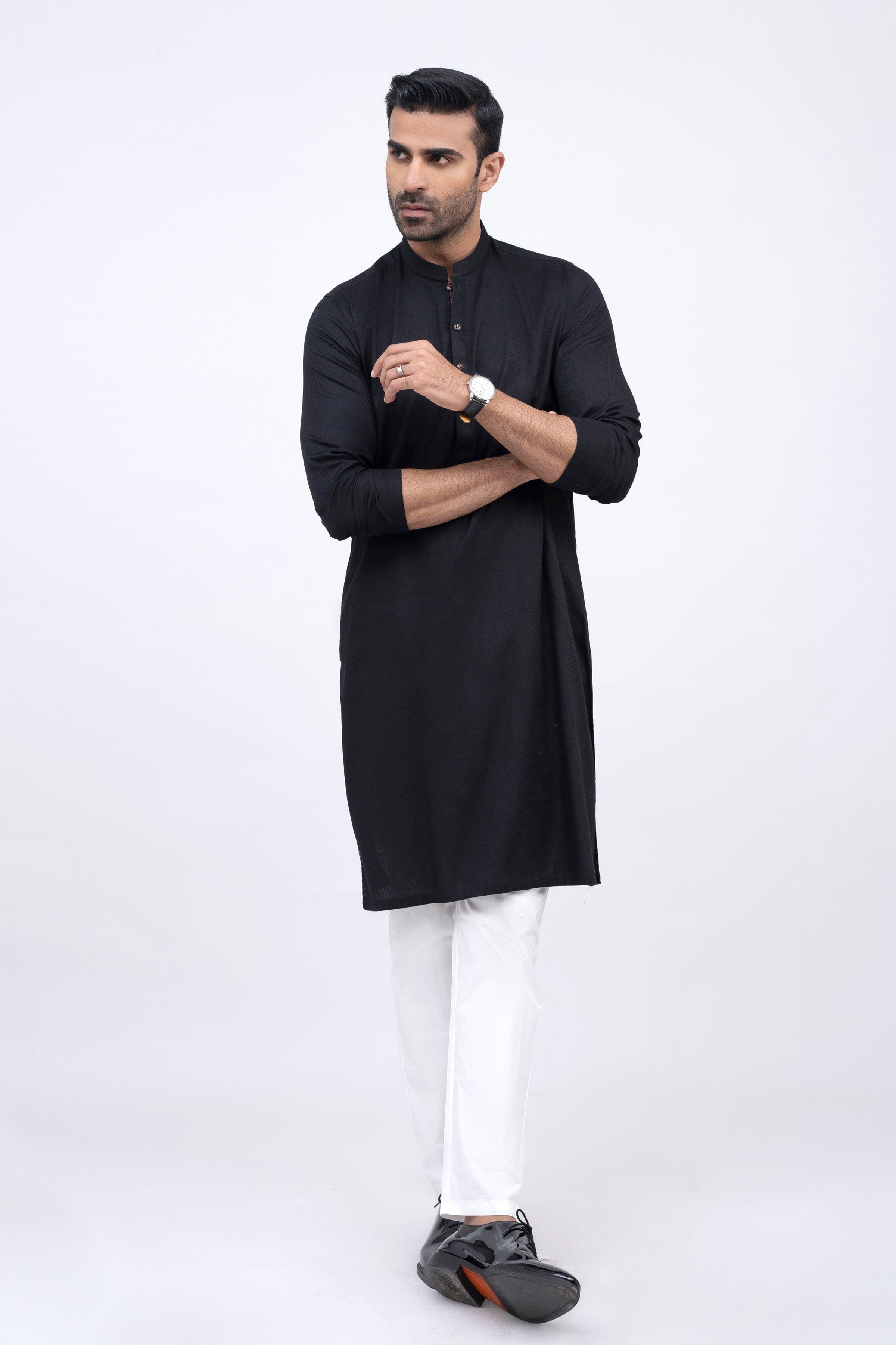 KURTA BLACK at Charcoal Clothing