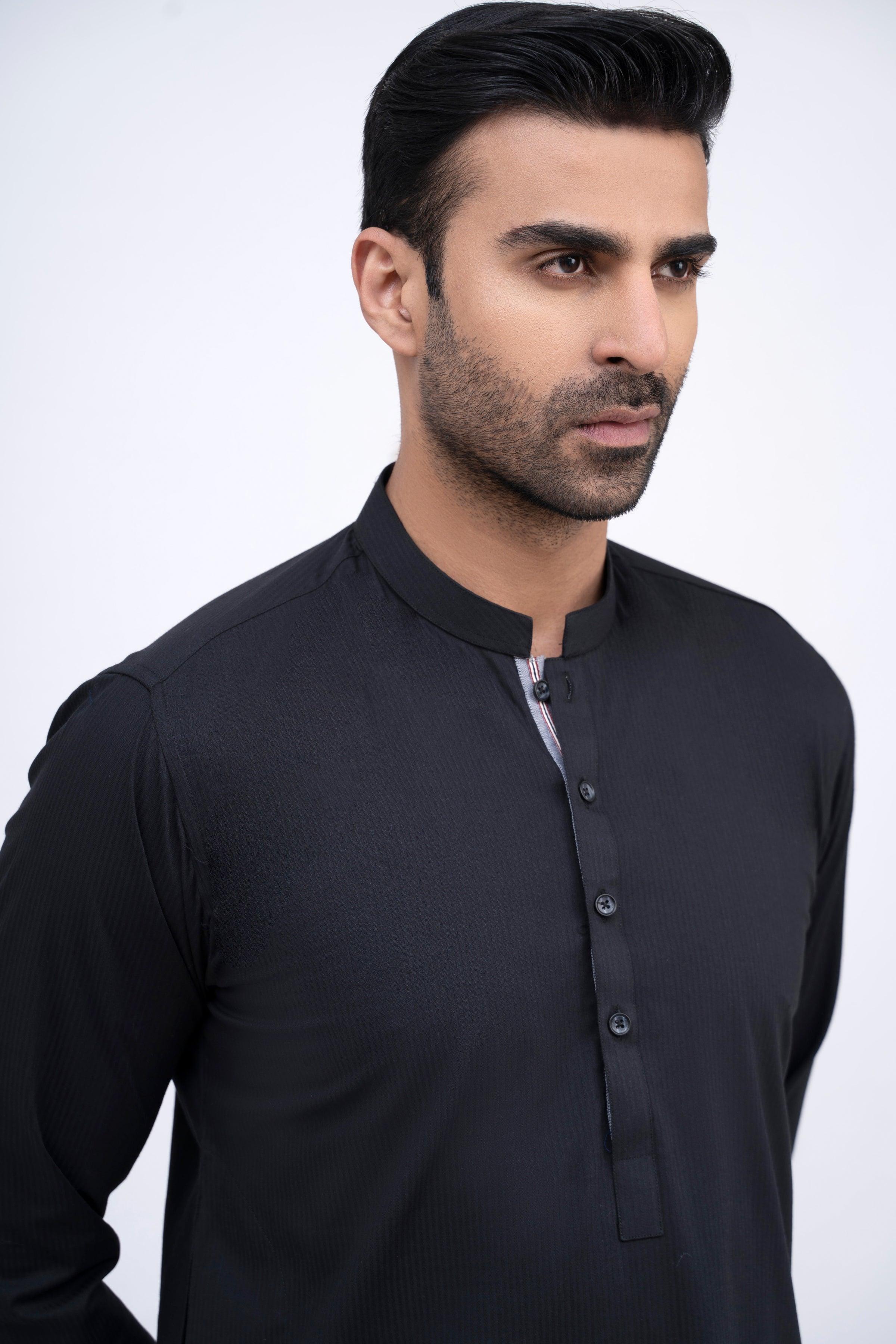 KURTA BLACK at Charcoal Clothing
