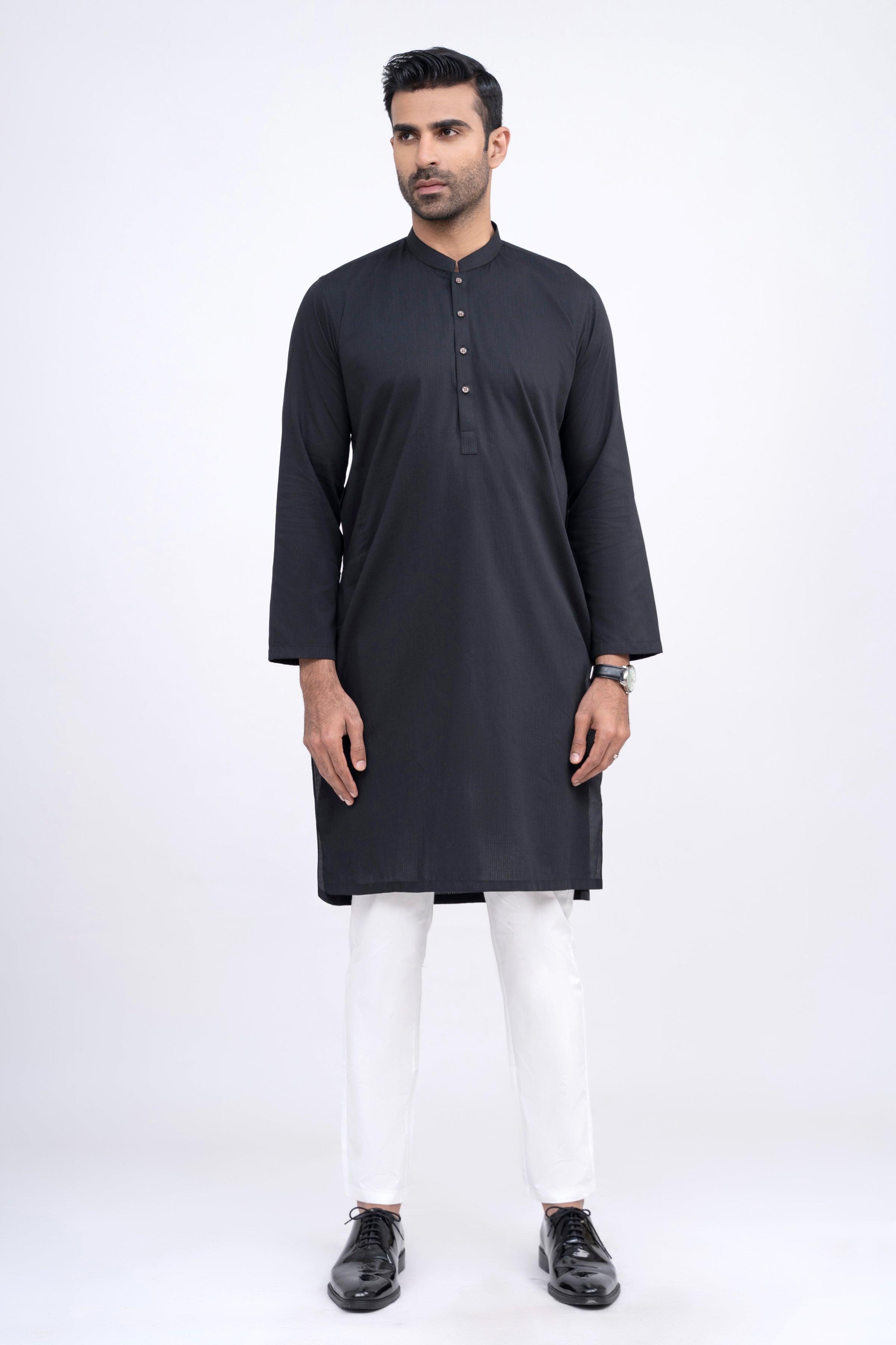 KURTA BLACK at Charcoal Clothing