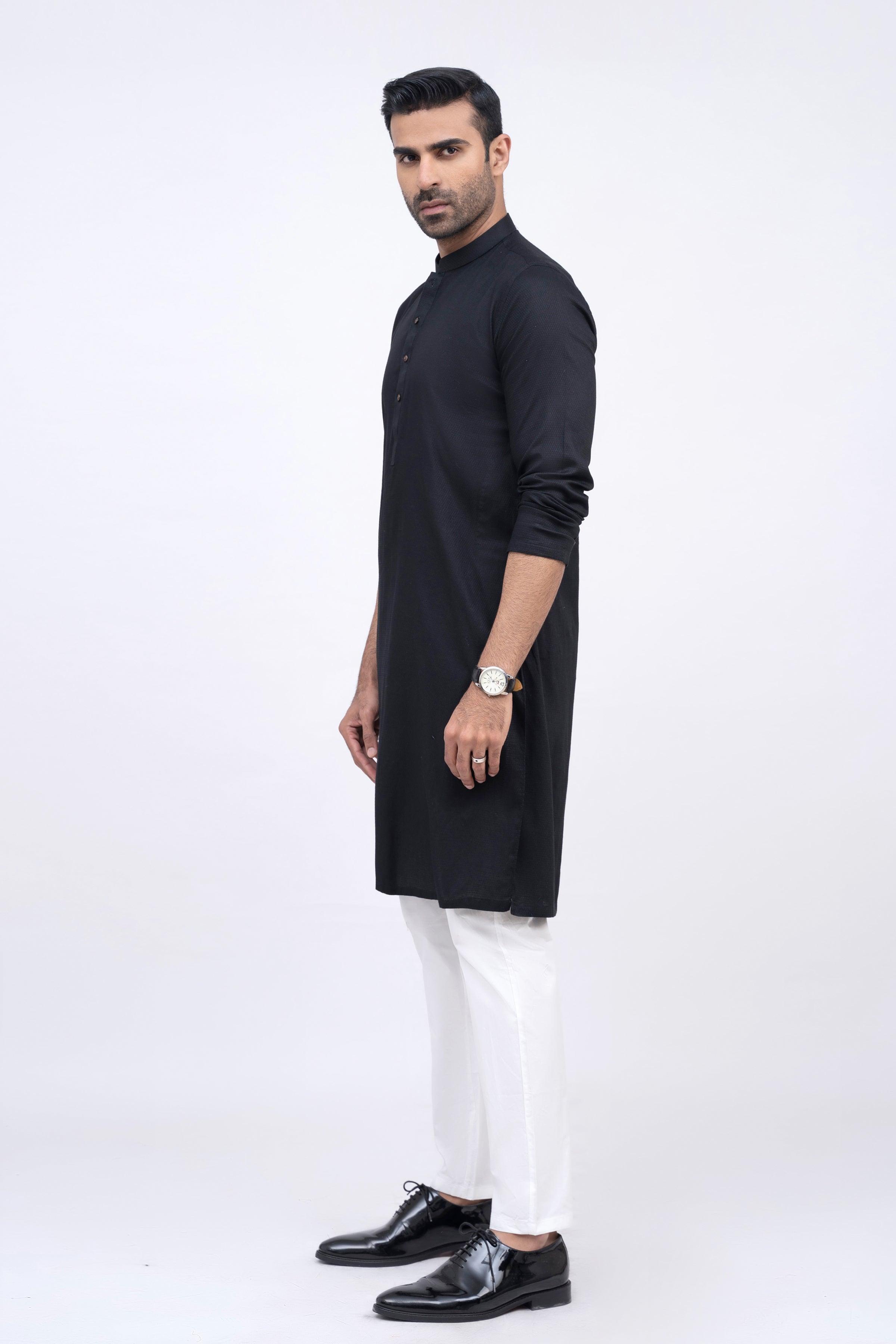 KURTA BLACK at Charcoal Clothing