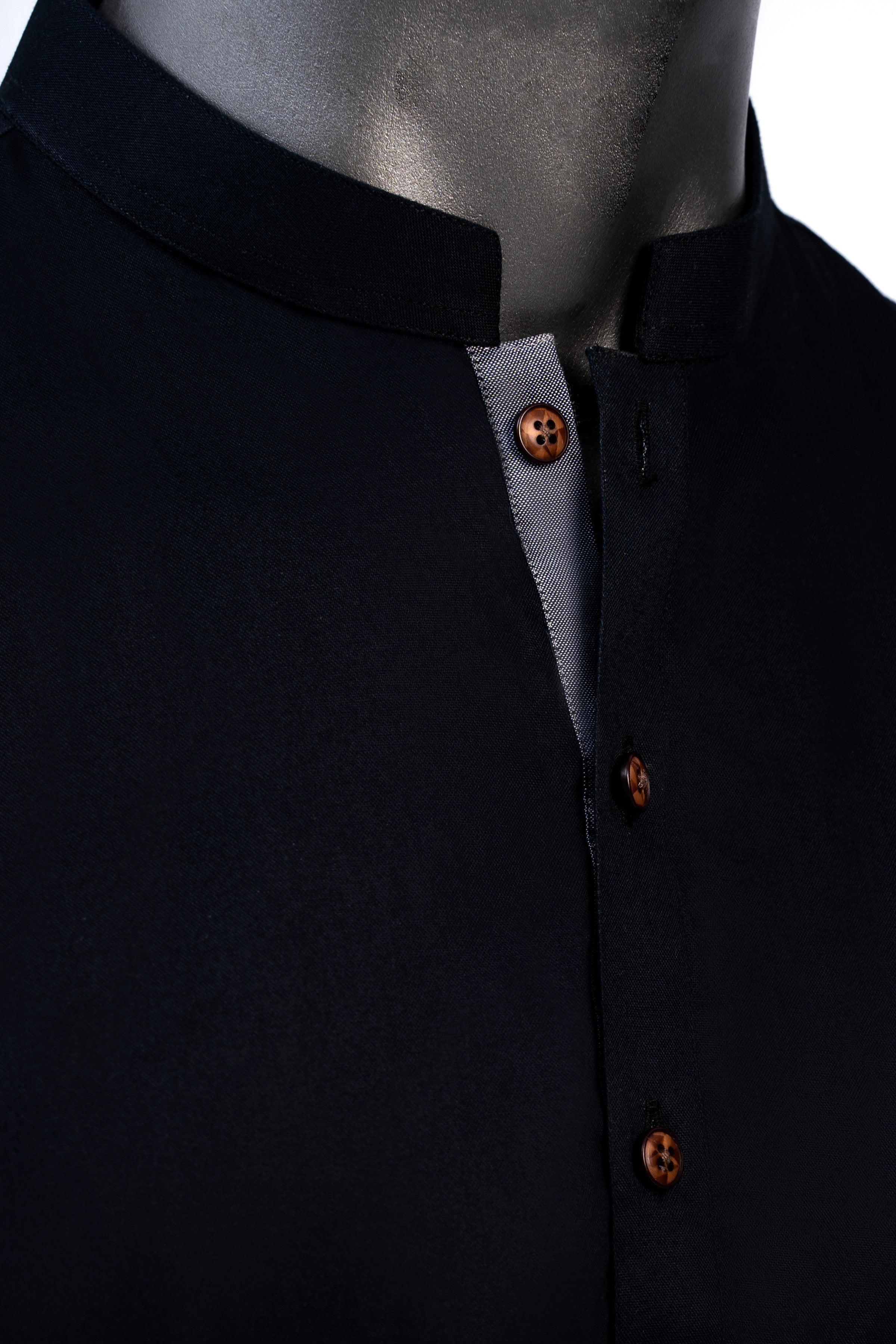 KURTA BLACK at Charcoal Clothing