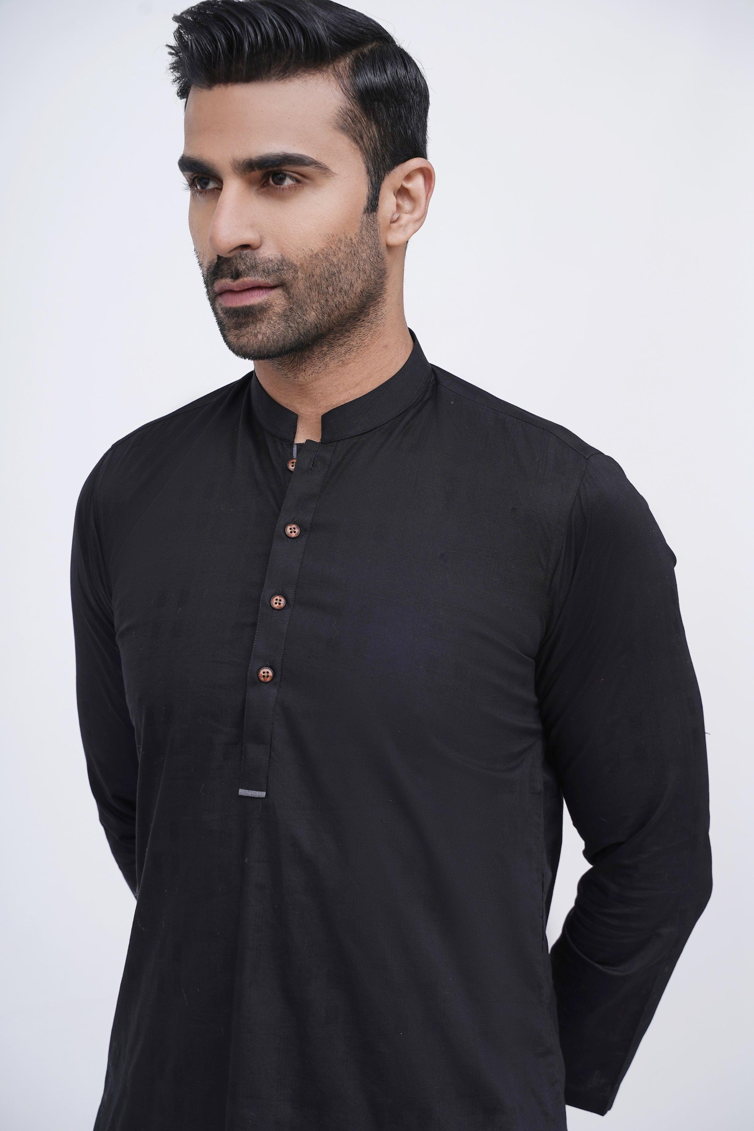 KURTA BLACK at Charcoal Clothing