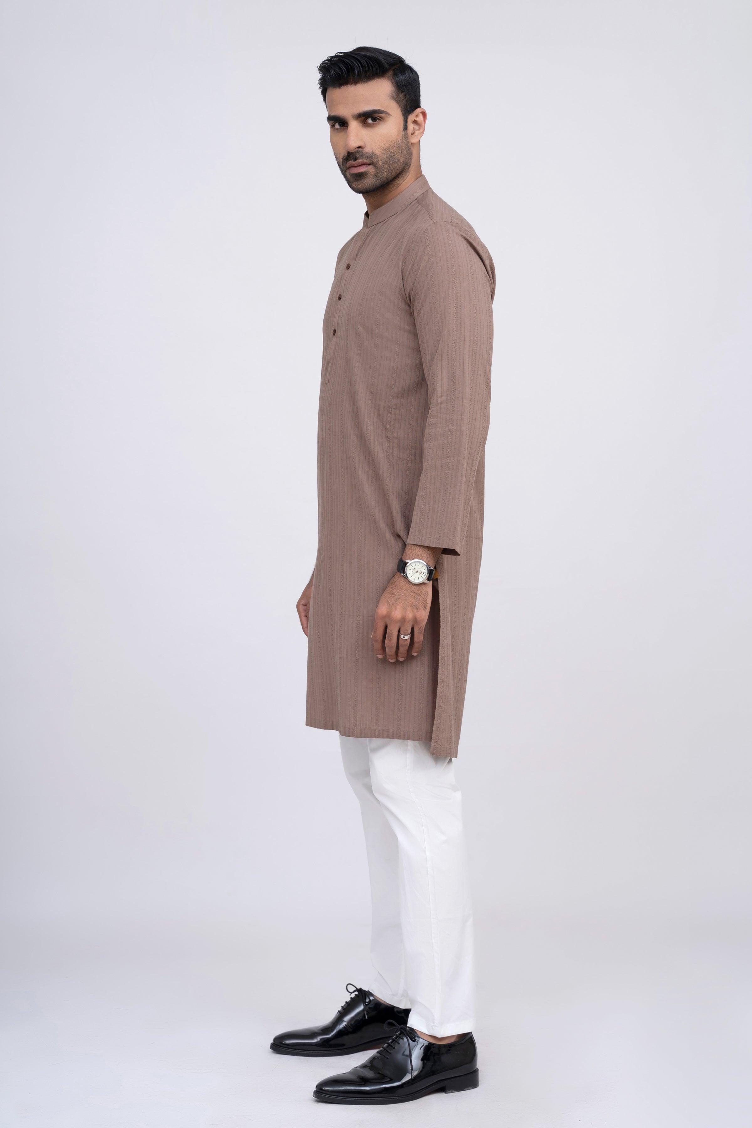 KURTA LIGHT BROWN at Charcoal Clothing