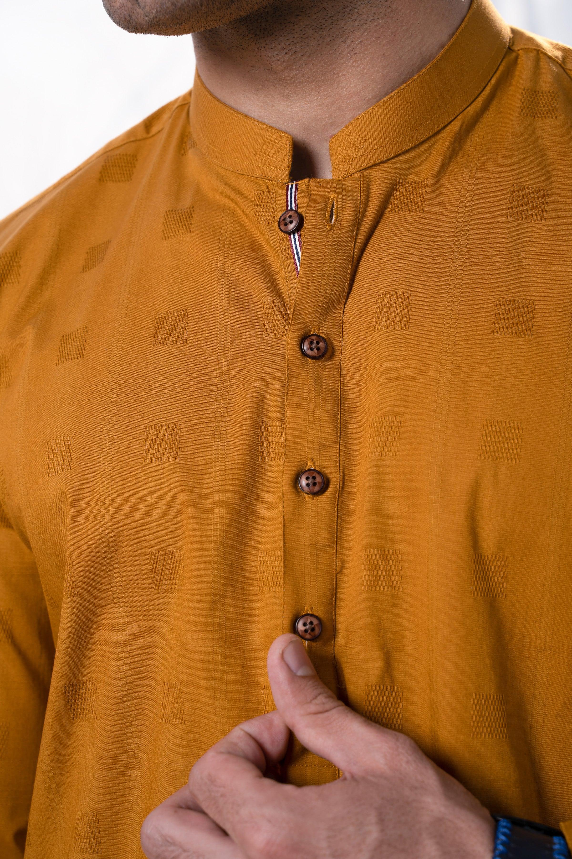 KURTA MUSTARD at Charcoal Clothing