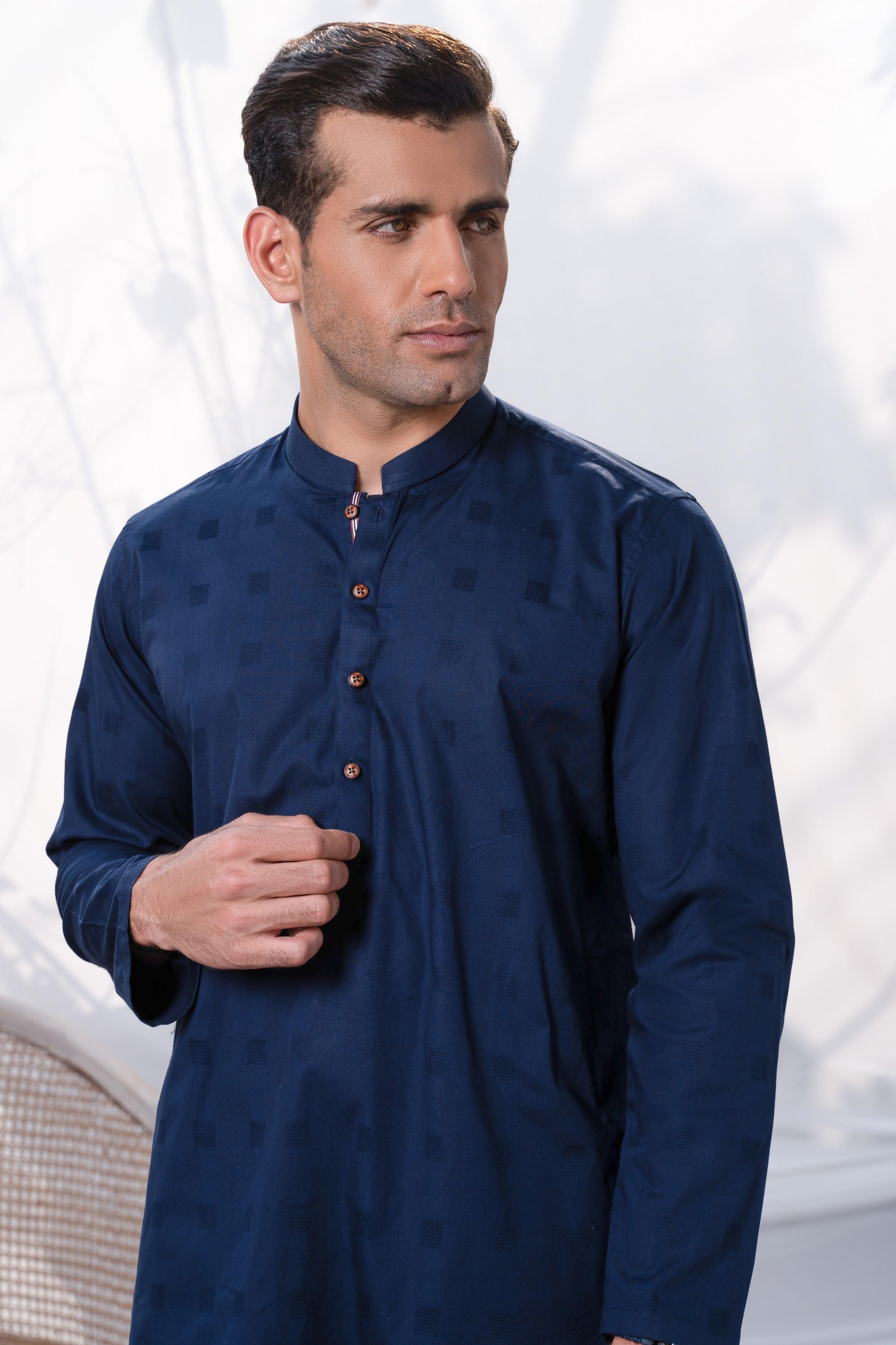 KURTA NAVY at Charcoal Clothing