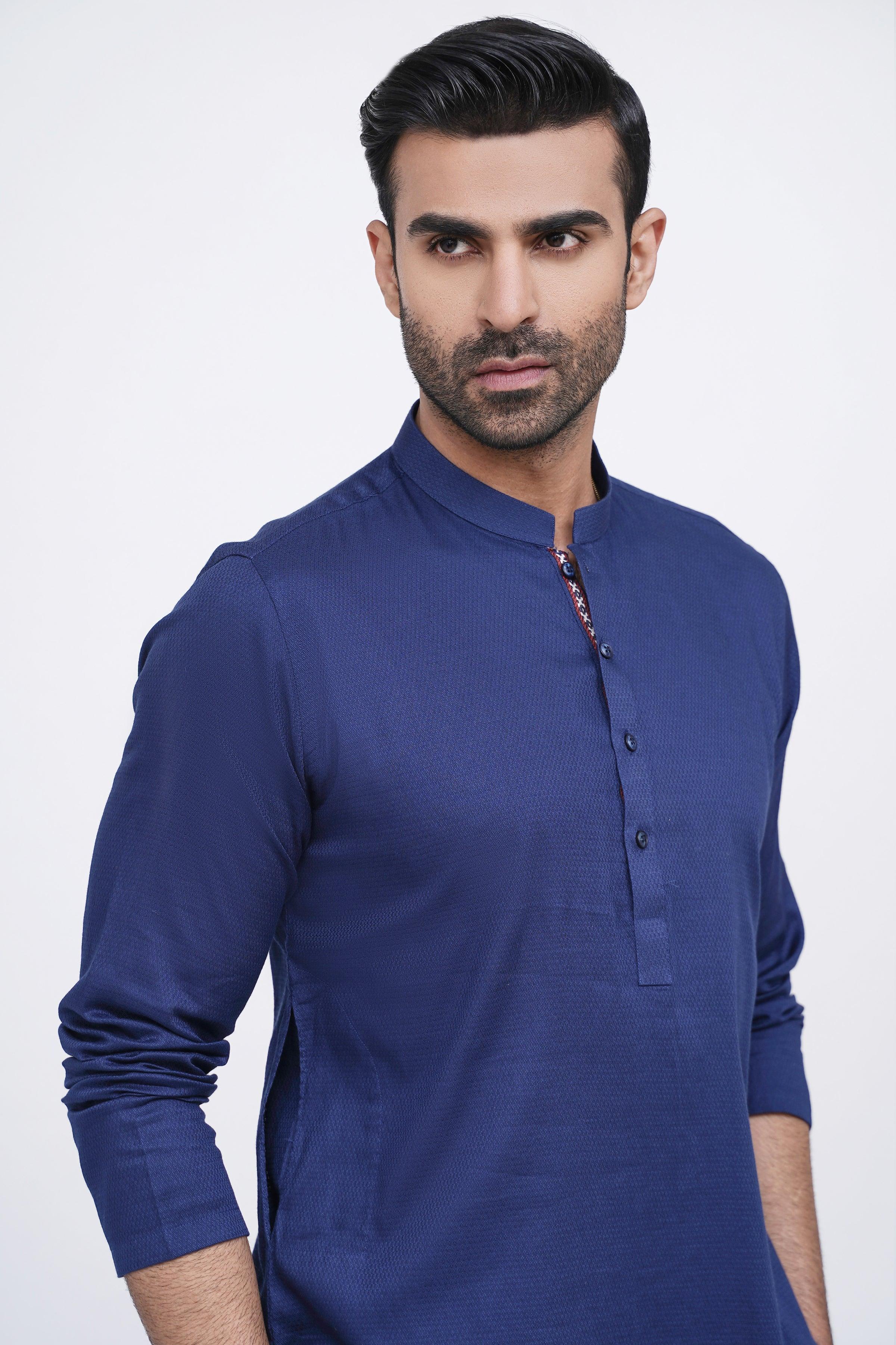 KURTA NAVY at Charcoal Clothing