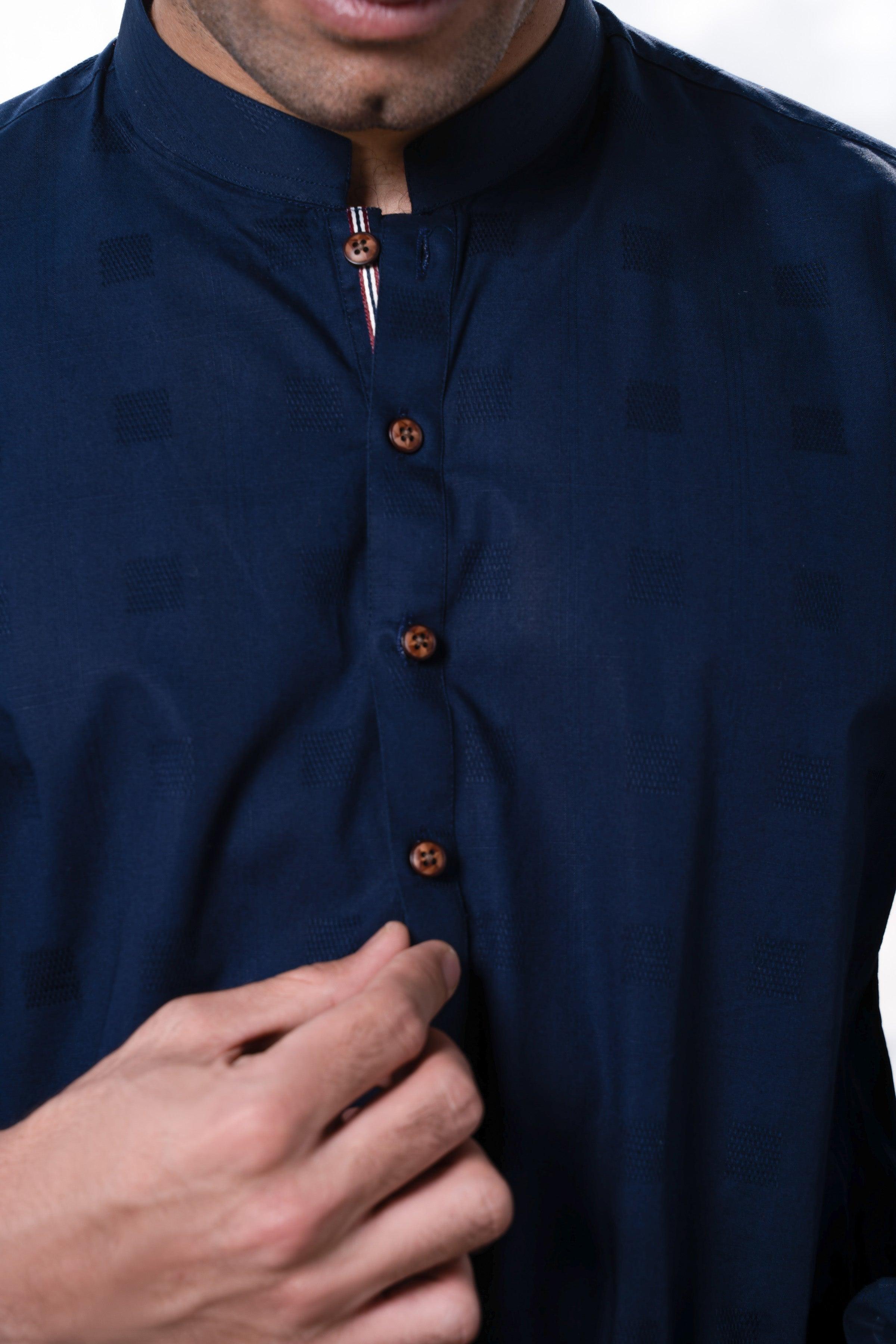 KURTA NAVY at Charcoal Clothing