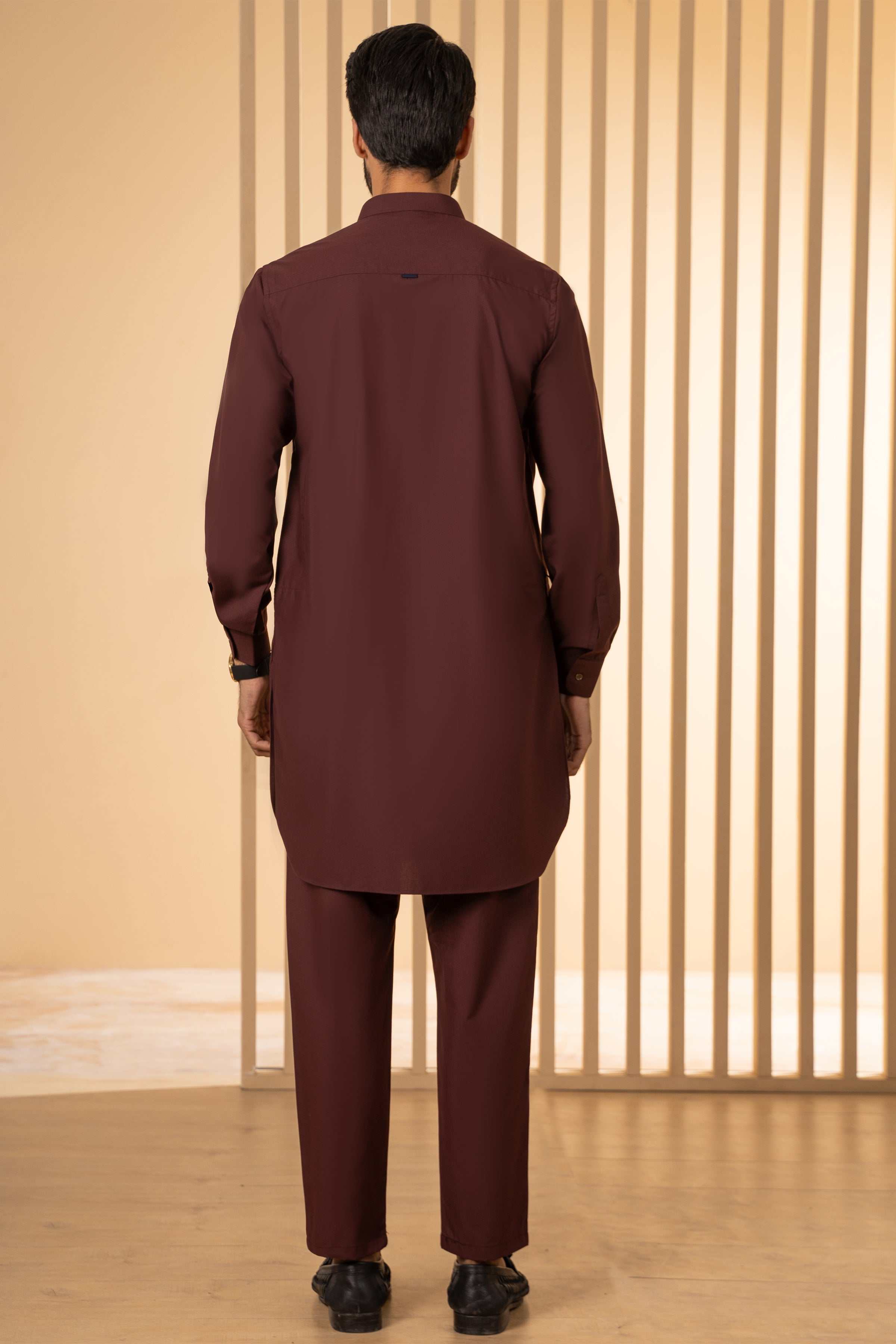KURTA PAJAMA MAROON at Charcoal Clothing
