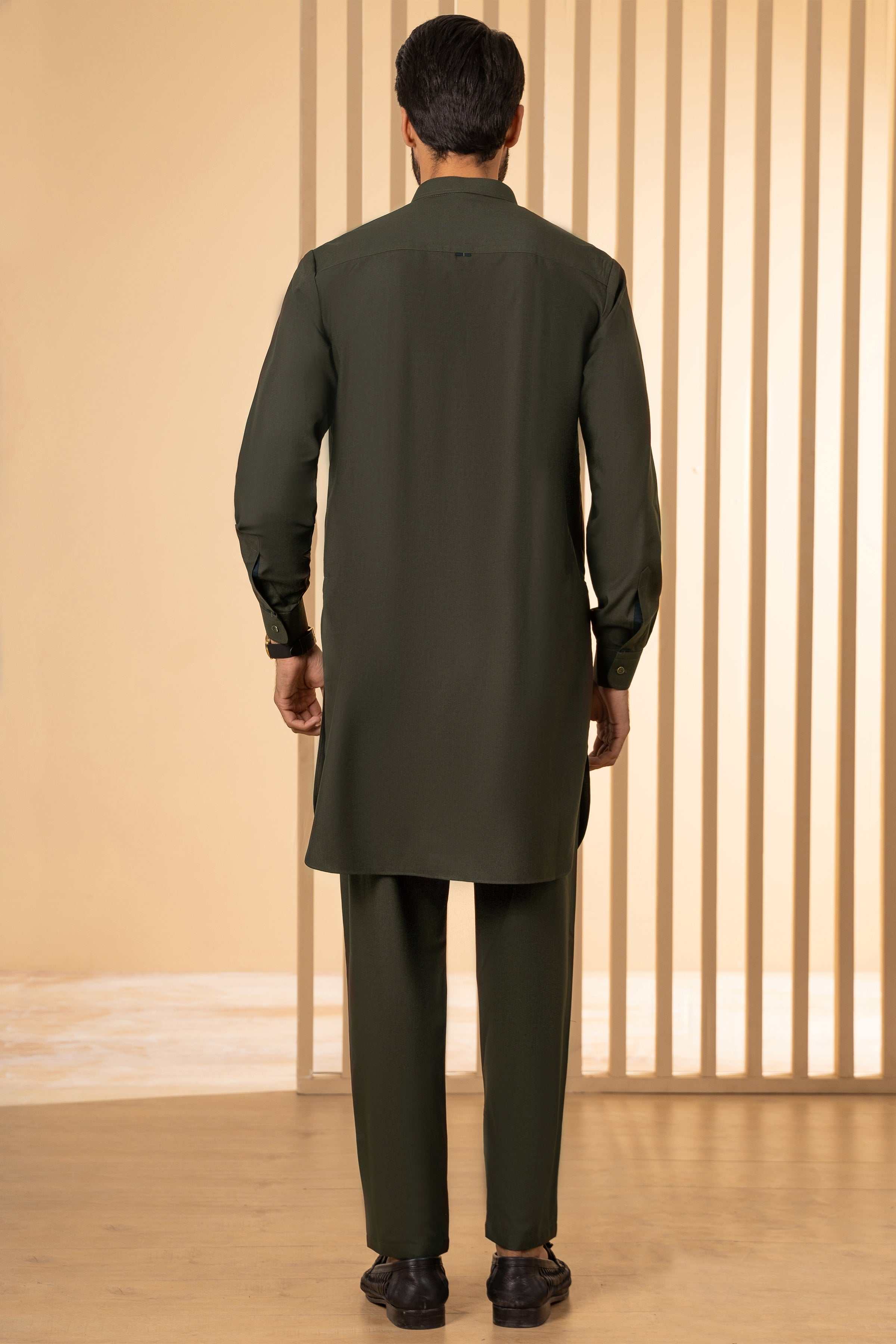 KURTA PAJAMA OLIVE at Charcoal Clothing