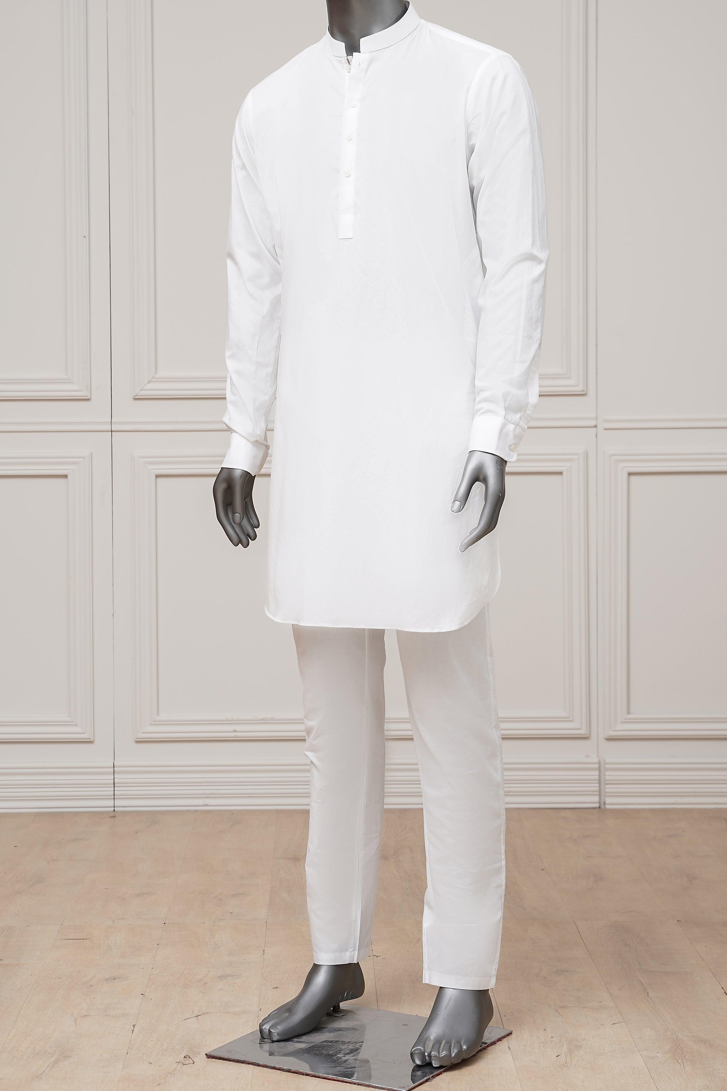 KURTA PAJAMA WHITE at Charcoal Clothing