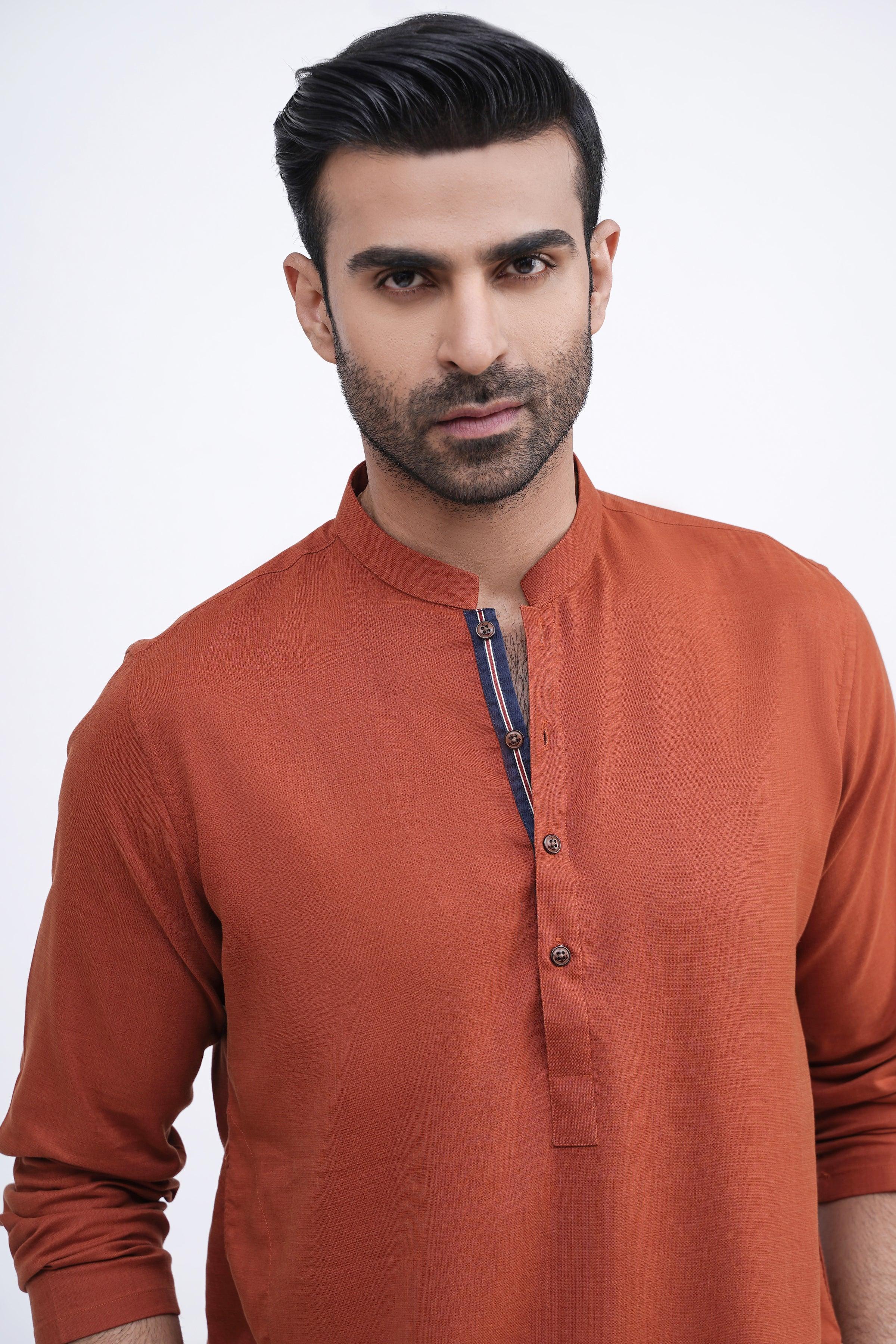 KURTA RUST at Charcoal Clothing